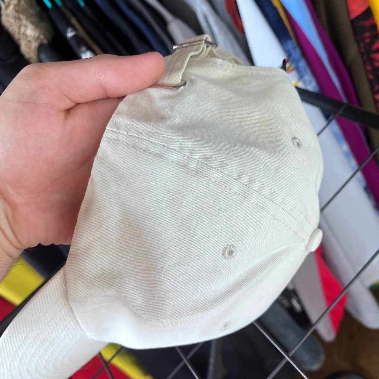 Nike Vintage Nike Faded Distressed Beige Cap Size ONE SIZE - 6 Thumbnail