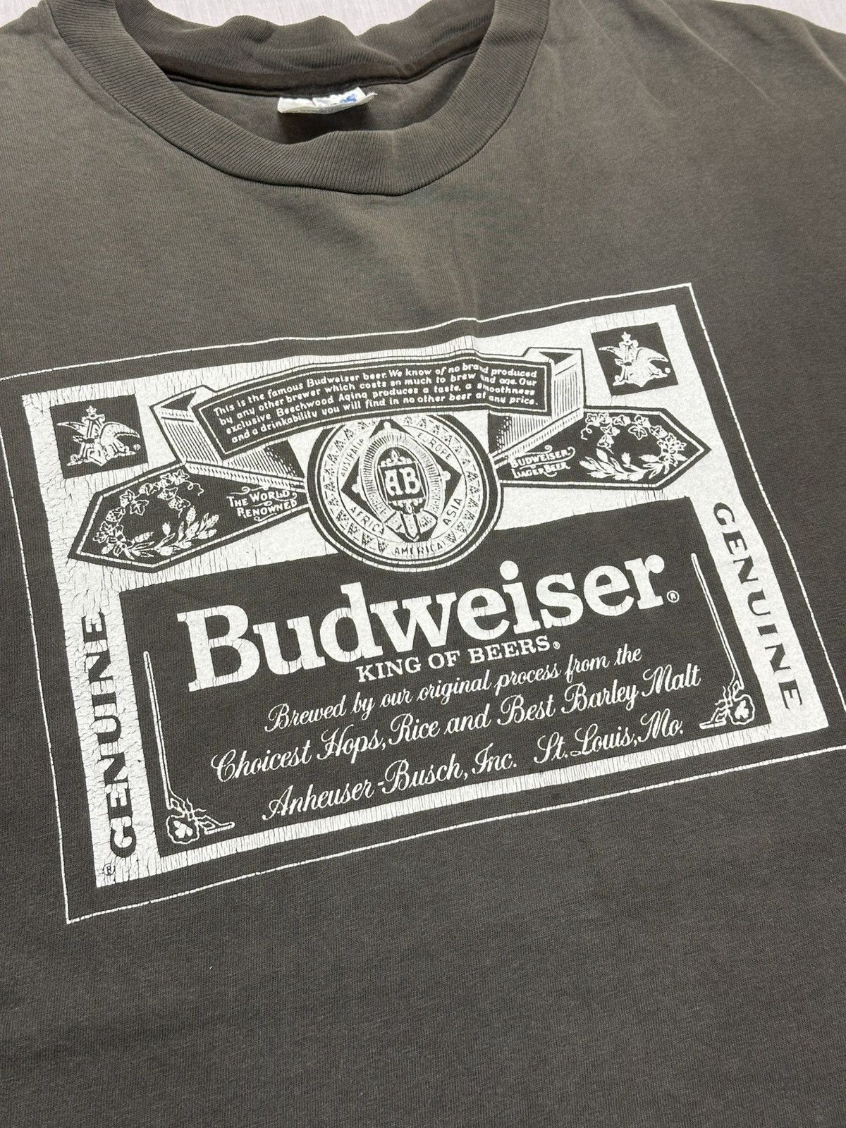Budweiser vintage Budweiser t-shirt the classic "King of Beers". Size US XL / EU 56 / 4 - 2 Thumbnail