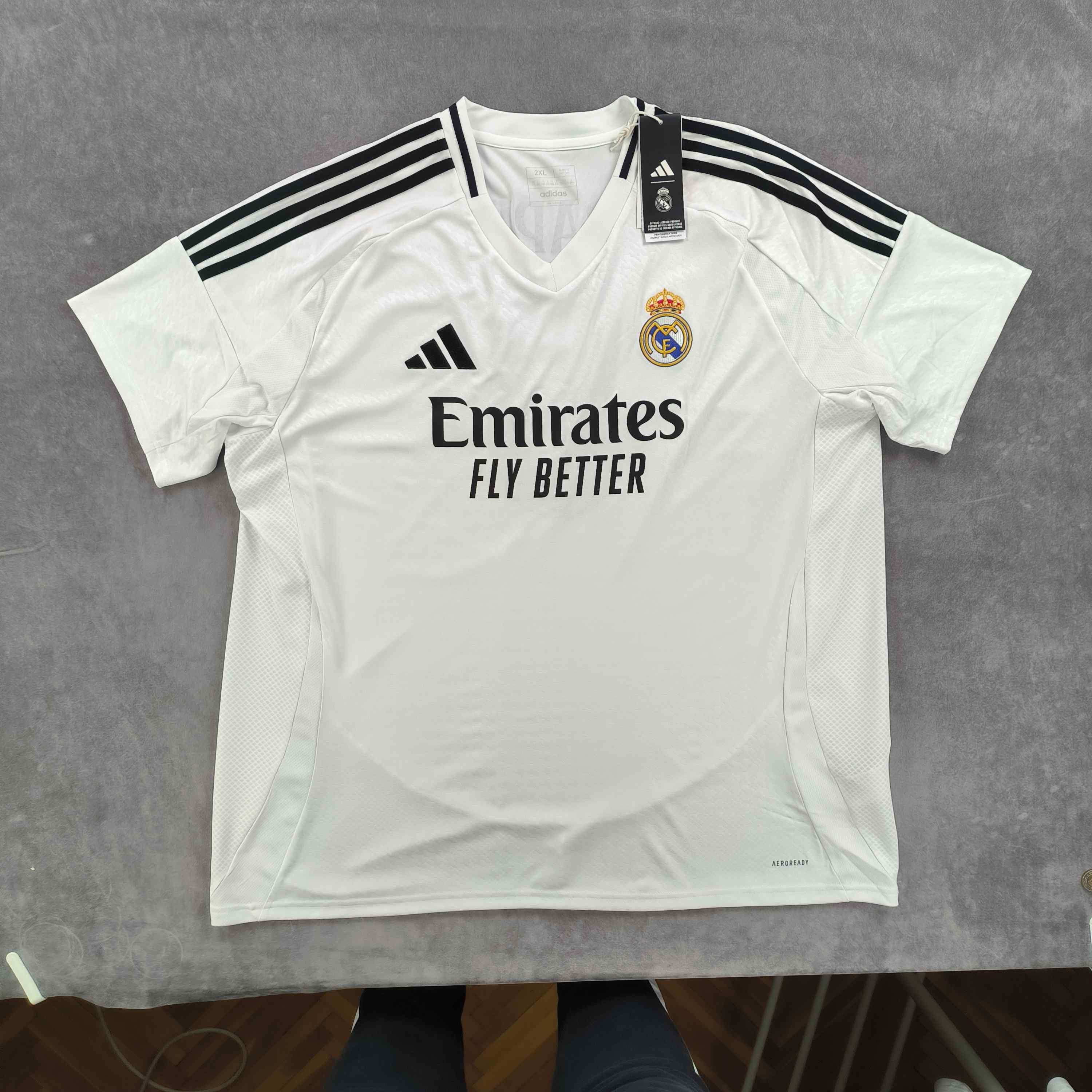 Adidas NEW Real Madrid 24-25 Adidas home Mbappé football jersey XXL Size US XXL / EU 58 / 5 - 2 Thumbnail