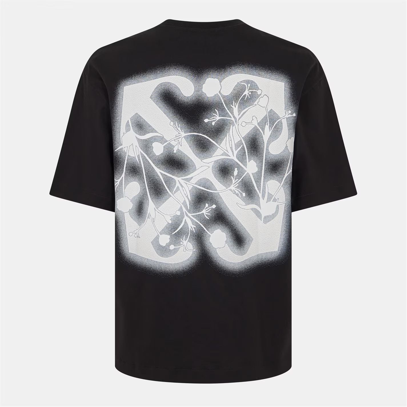 Off-White o1g2r1mq0226 Flower Skate T-Shirt In Black Size US L / EU 52-54 / 3 - 2 Thumbnail