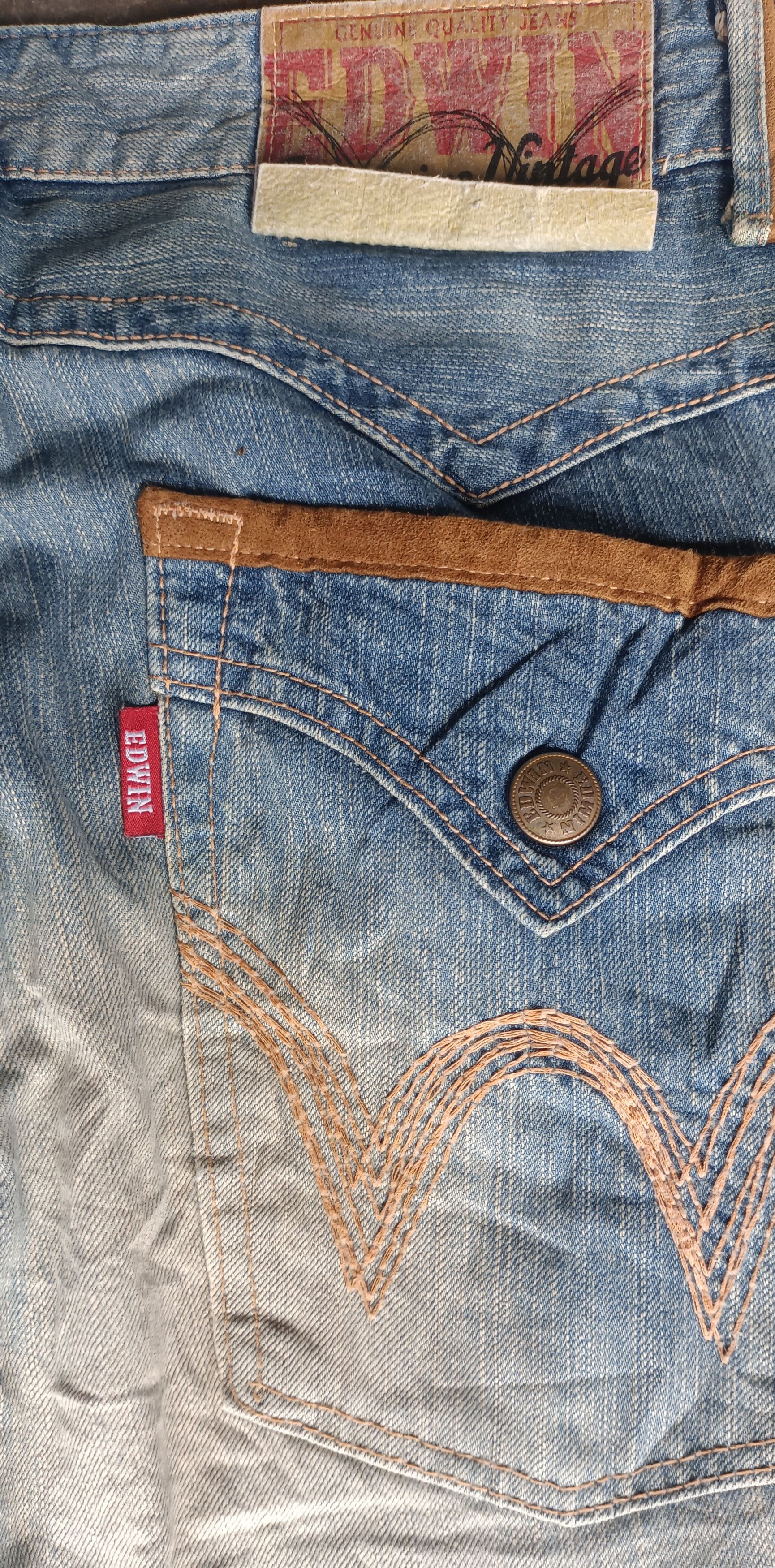 Edwin Steals🔥 Vintage Edwin XV Mud Wash Loose Jeans Size US 34 / EU 50 - 9 Thumbnail