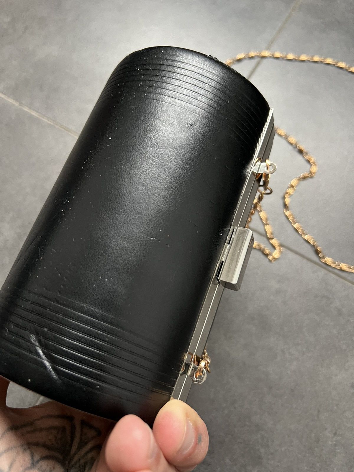 Designer × Jean Paul Gaultier × Vintage Vintage Jean Paul Gaultier Clutch Cylinder Bag Size ONE SIZE - 12 Thumbnail