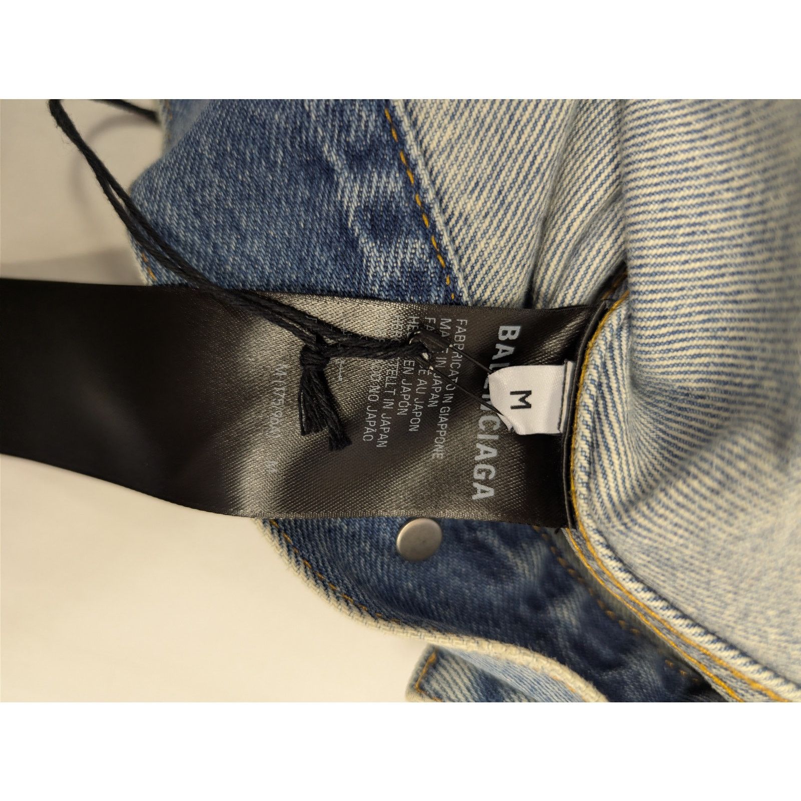 Balenciaga o1rshd1 Denim Organic Japanese Twill Jacket in Green/Olive Size US M / EU 48-50 / 2 - 16 Thumbnail