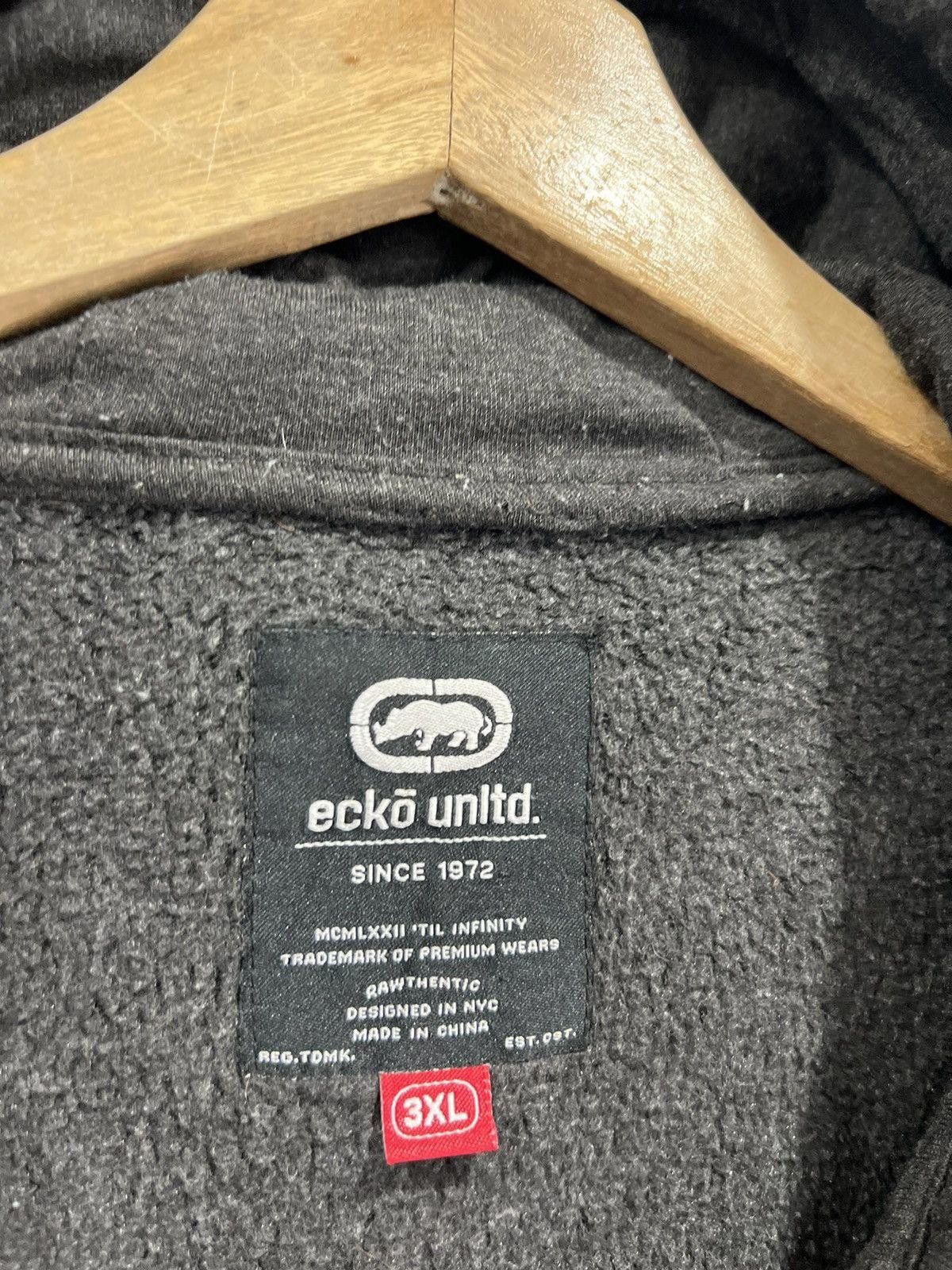 Vintage Vintage Ecko Sweater Zip Up Sweatshirt 3XL Size US XXL / EU 58 / 5 - 3 Thumbnail
