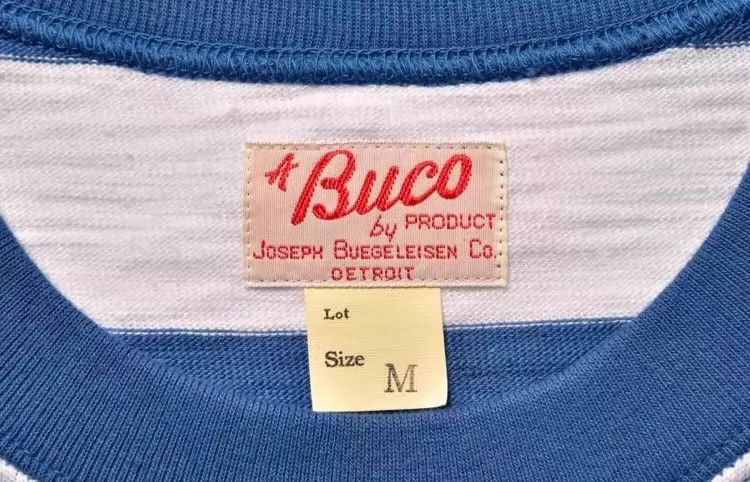 The Real McCoy's The REAL McCOY'S BUCO Striped Short Sleeve Tee发布成功 Size US L / EU 52-54 / 3 - 4 Thumbnail