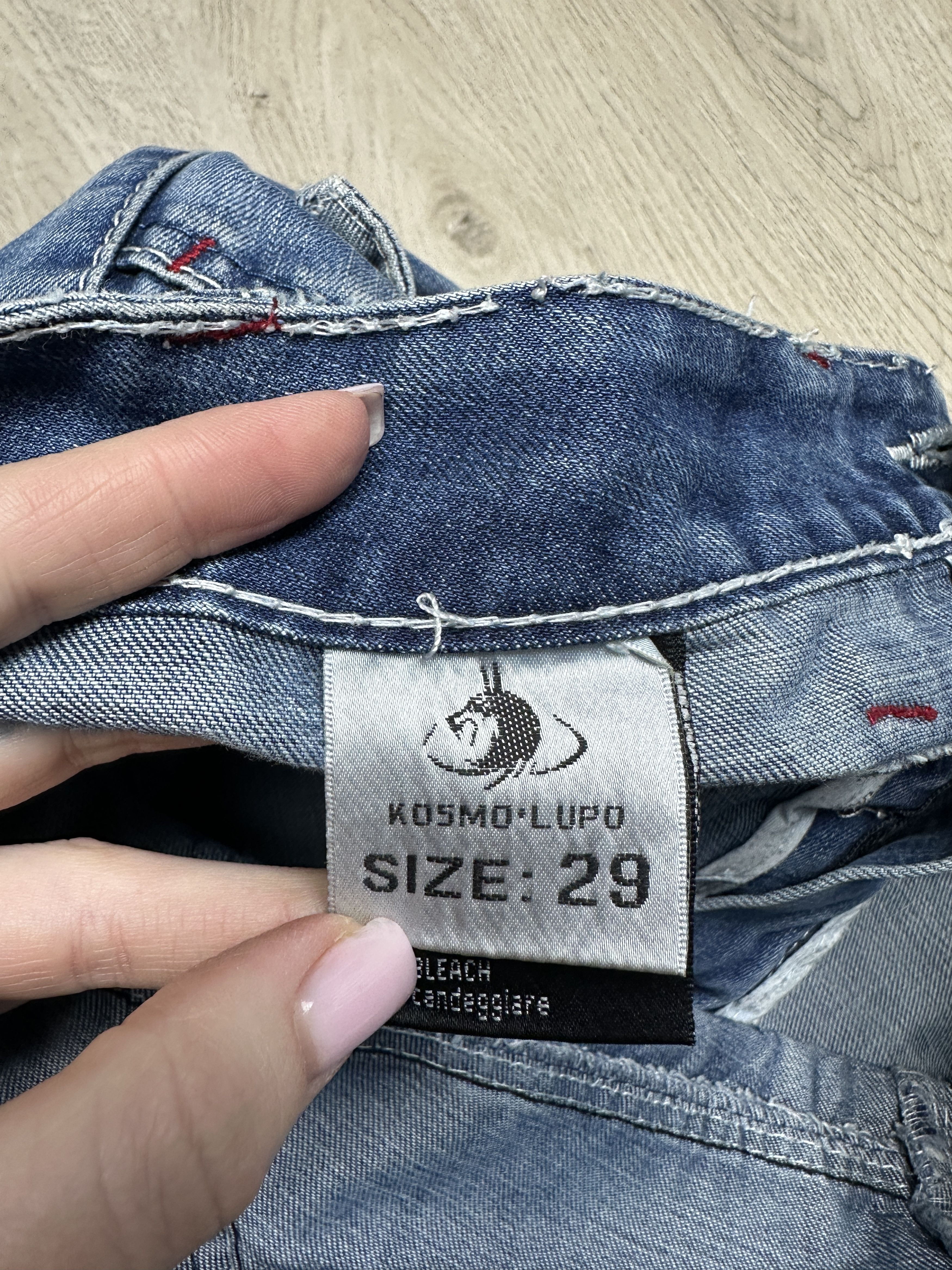 If Six Was Nine K&M Kosmo Lupo Patchwork Denim Pants Jeans Size US 29 - 6 Thumbnail