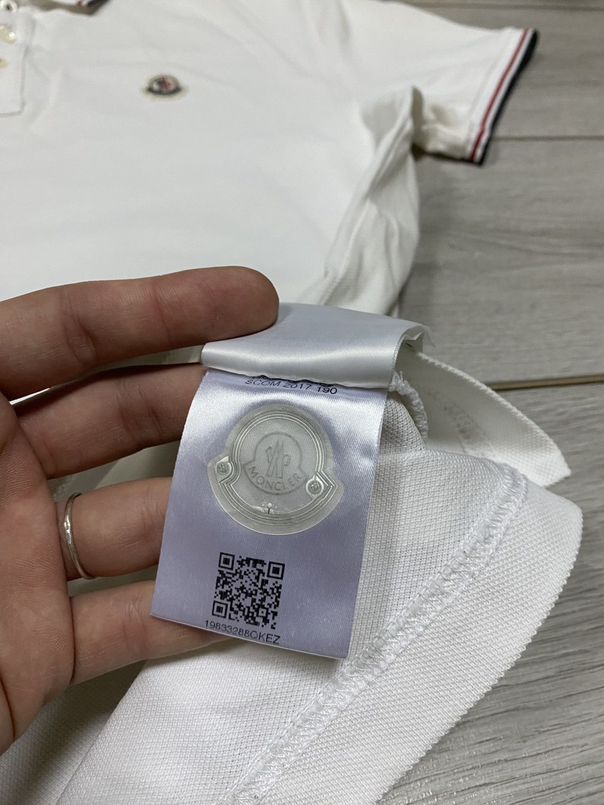 Moncler Moncler logo polo t-shirt three buttons Size US XXL / EU 58 / 5 - 8 Thumbnail