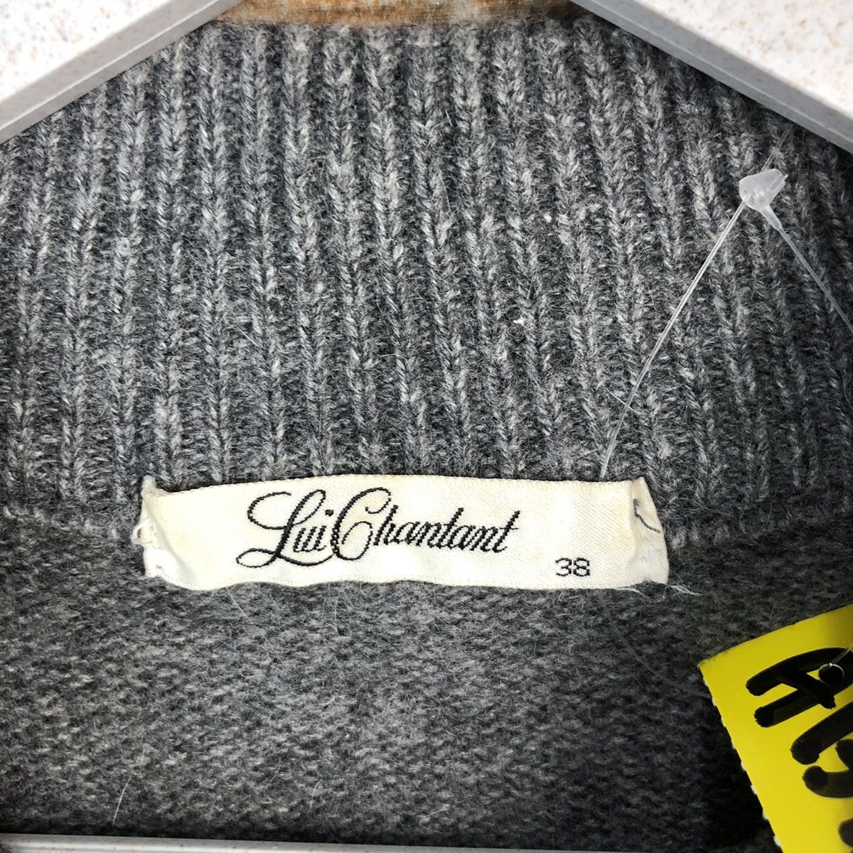 Homespun Knitwear Lui Chantatant Grey Knitwear #A1373 Size XS / US 0-2 / IT 36-38 - 10 Thumbnail