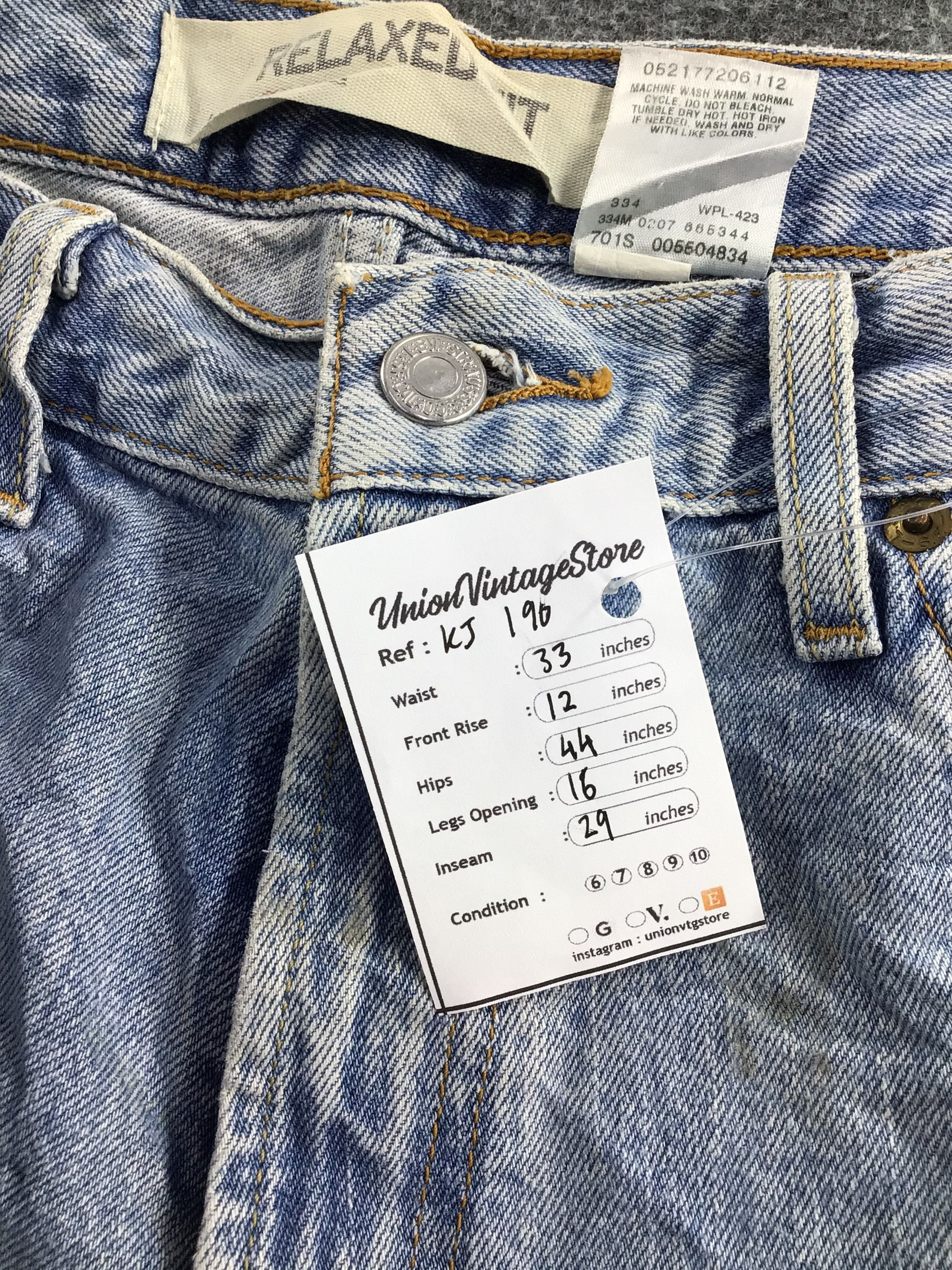 Levi's Vintage Levis 550 Jeans Medium Wash Denim KJ190 Size US 34 / EU 50 - 11 Thumbnail