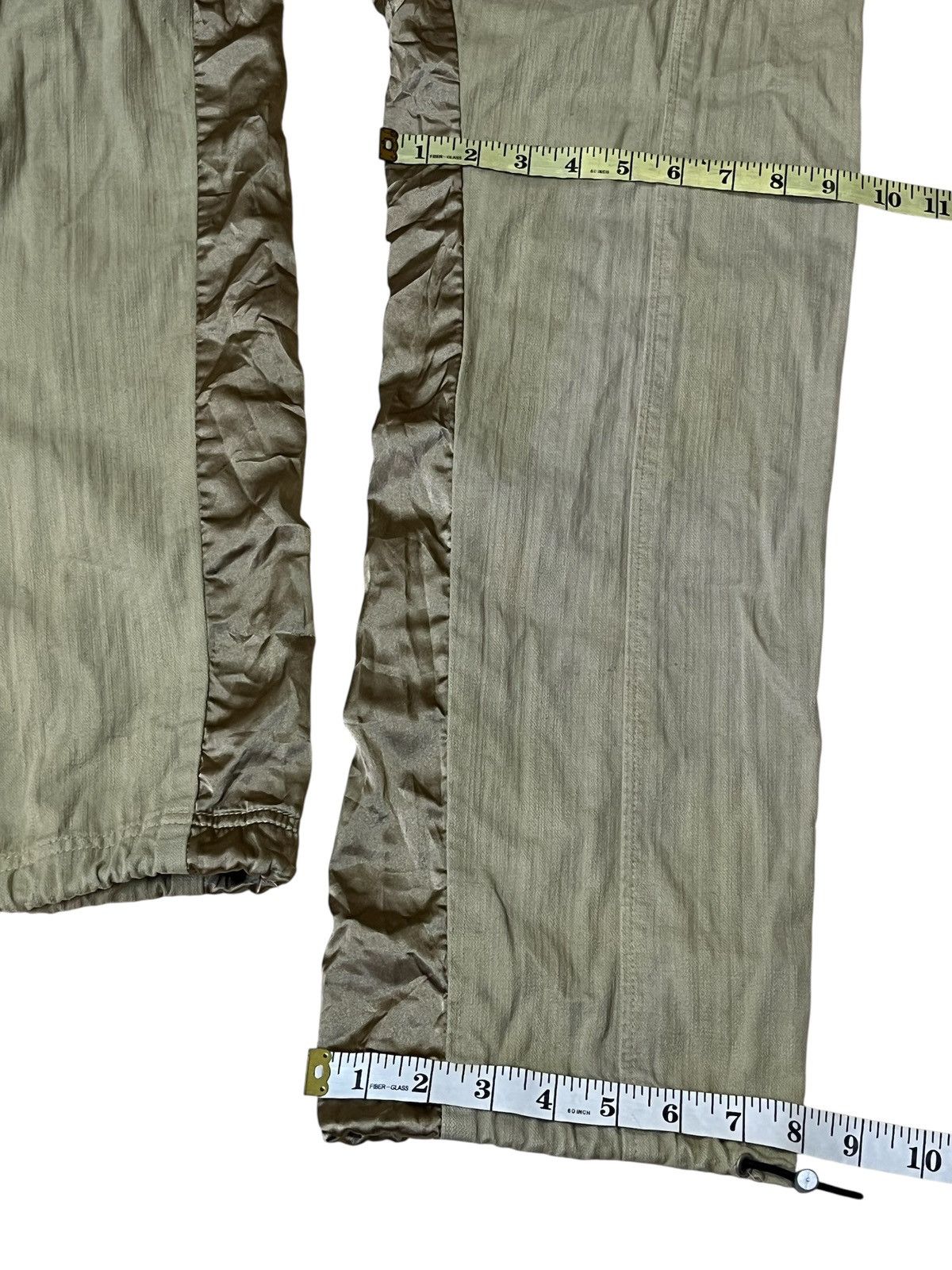 Japanese Brand Japanese cult EARTH MUSIC with silk patchwork cargo pants Size US 31 - 17 Thumbnail