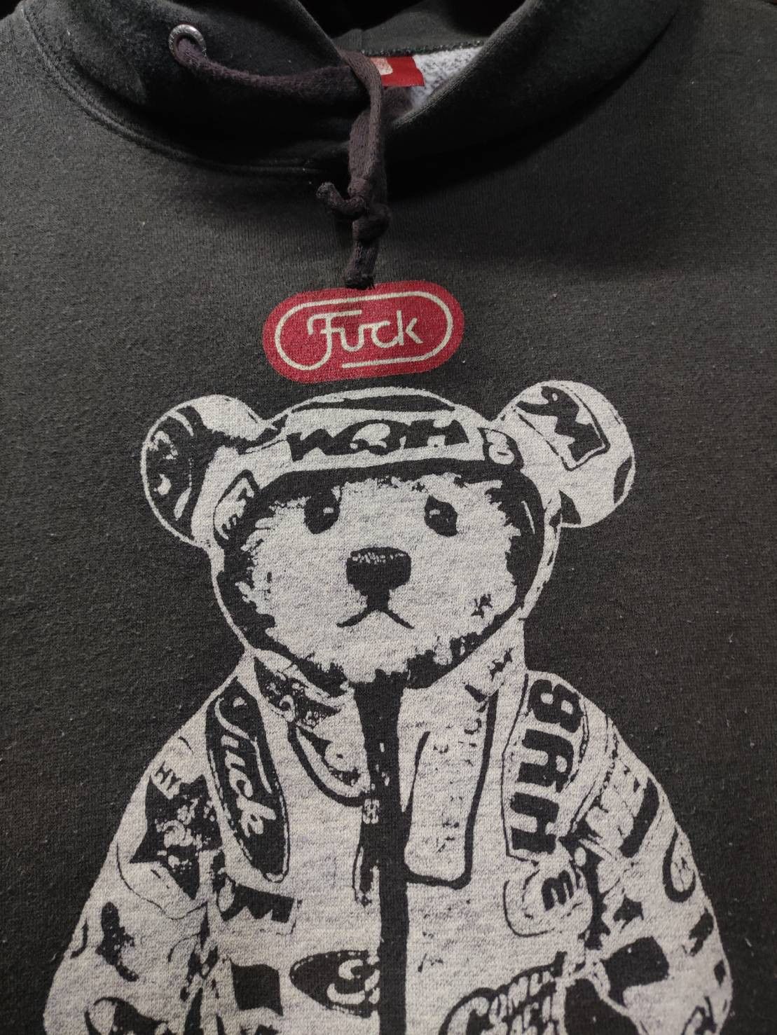 Hysteric Glamour Vtg 00's Hysteric Glamour " Fuck Bear " Hoodie Size US M / EU 48-50 / 2 - 3 Thumbnail