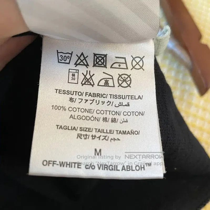 Off-White Off-White Black Cotton T-Shirt for Men . Size US M / EU 48-50 / 2 - 6 Thumbnail