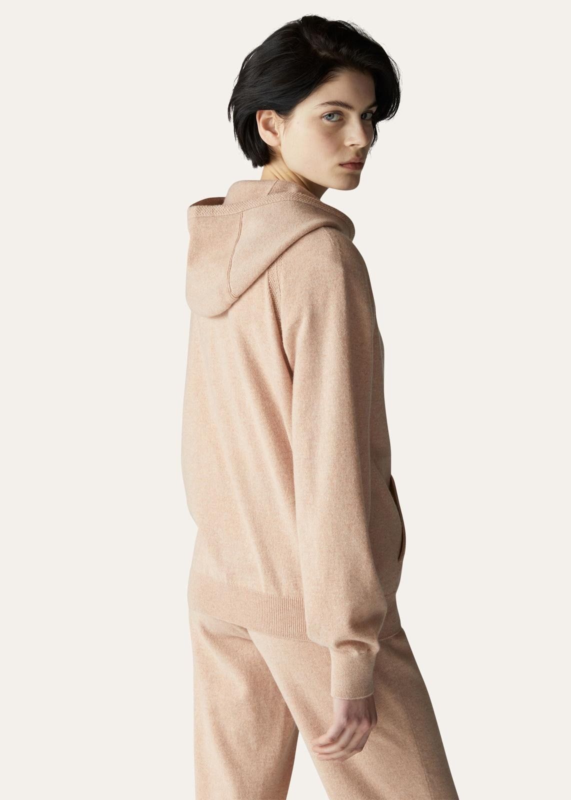 Loro Piana o1srvl11e0824 Merano Boucle Hooded Bomber Jacket in Pink Size M / US 6-8 / IT 42-44 - 4 Thumbnail