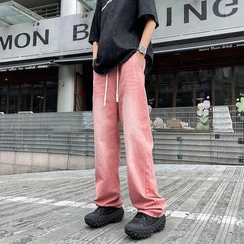 Japanese Brand Retro loose straight leg casual jeans Size US 32 / EU 48 - 3 Thumbnail