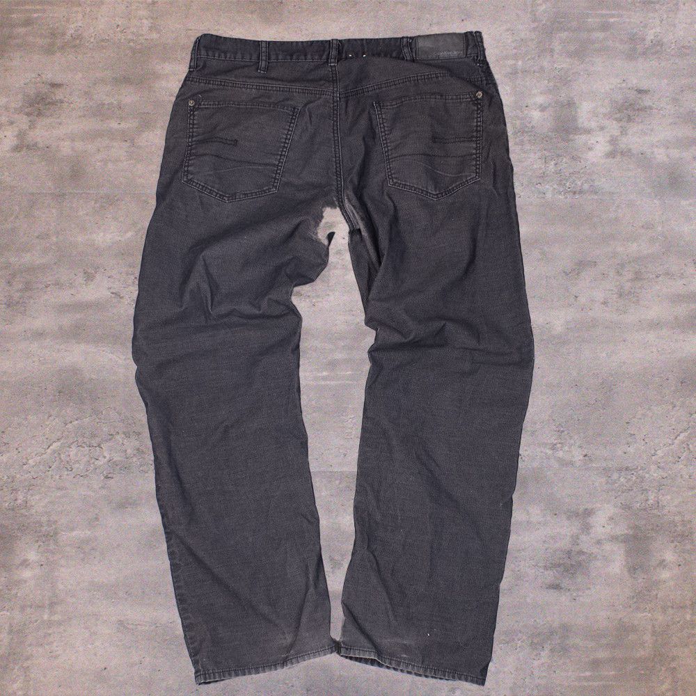 Calvin Klein × Vintage Y2K 2000's Calvin Kelin Relaxed Baggy Wide Corduroy Pant's Size US 37 - 2 Thumbnail