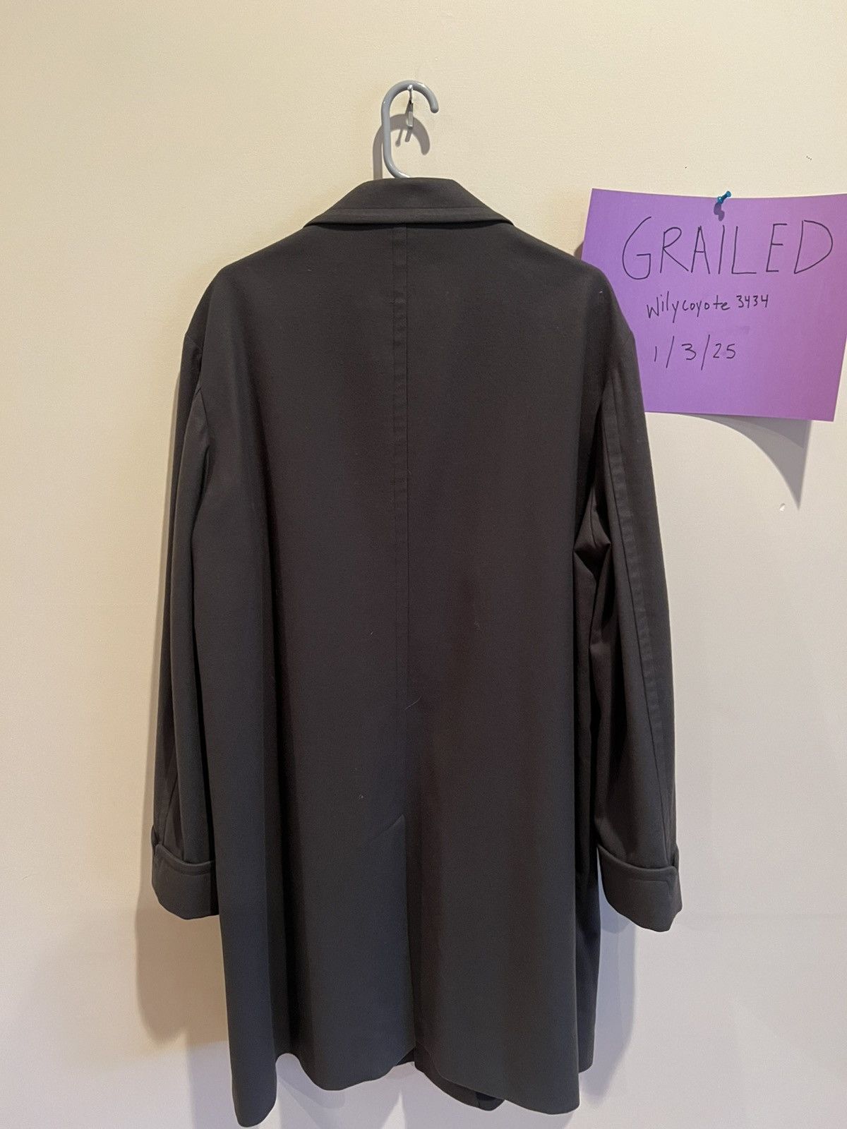 4SDESIGNS 4SDesigns Grey Morning “Robe” Coat Size US L / EU 52-54 / 3 - 5 Thumbnail