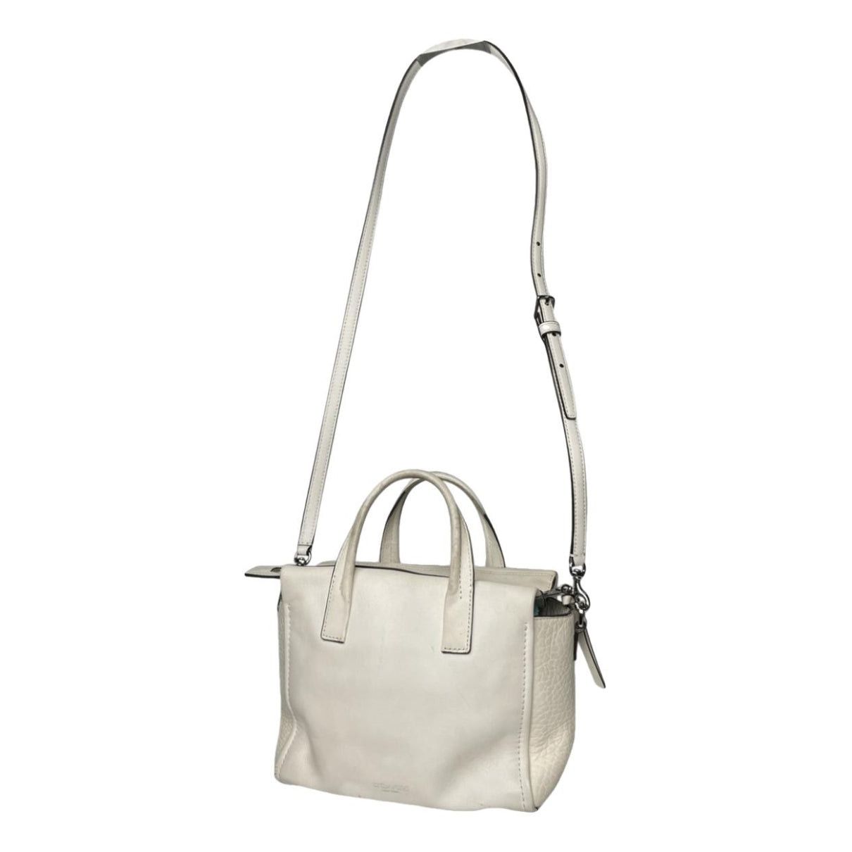 Coach Large Scout Hobo White Leather Handbag Size ONE SIZE - 1 Thumbnail
