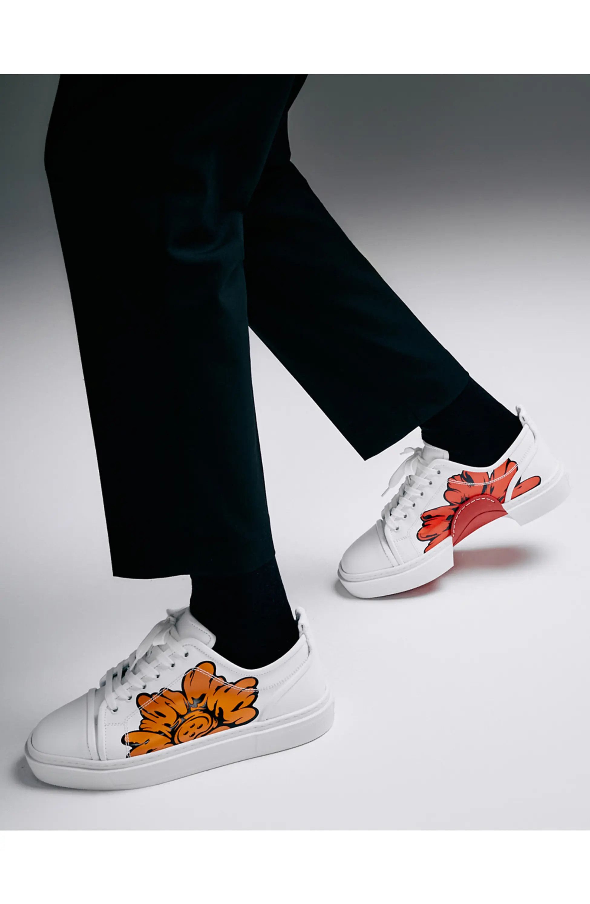 Christian Louboutin oc11z0425 Adolon Junior Flat in White Size US 9.5 / EU 42-43 - 6 Thumbnail