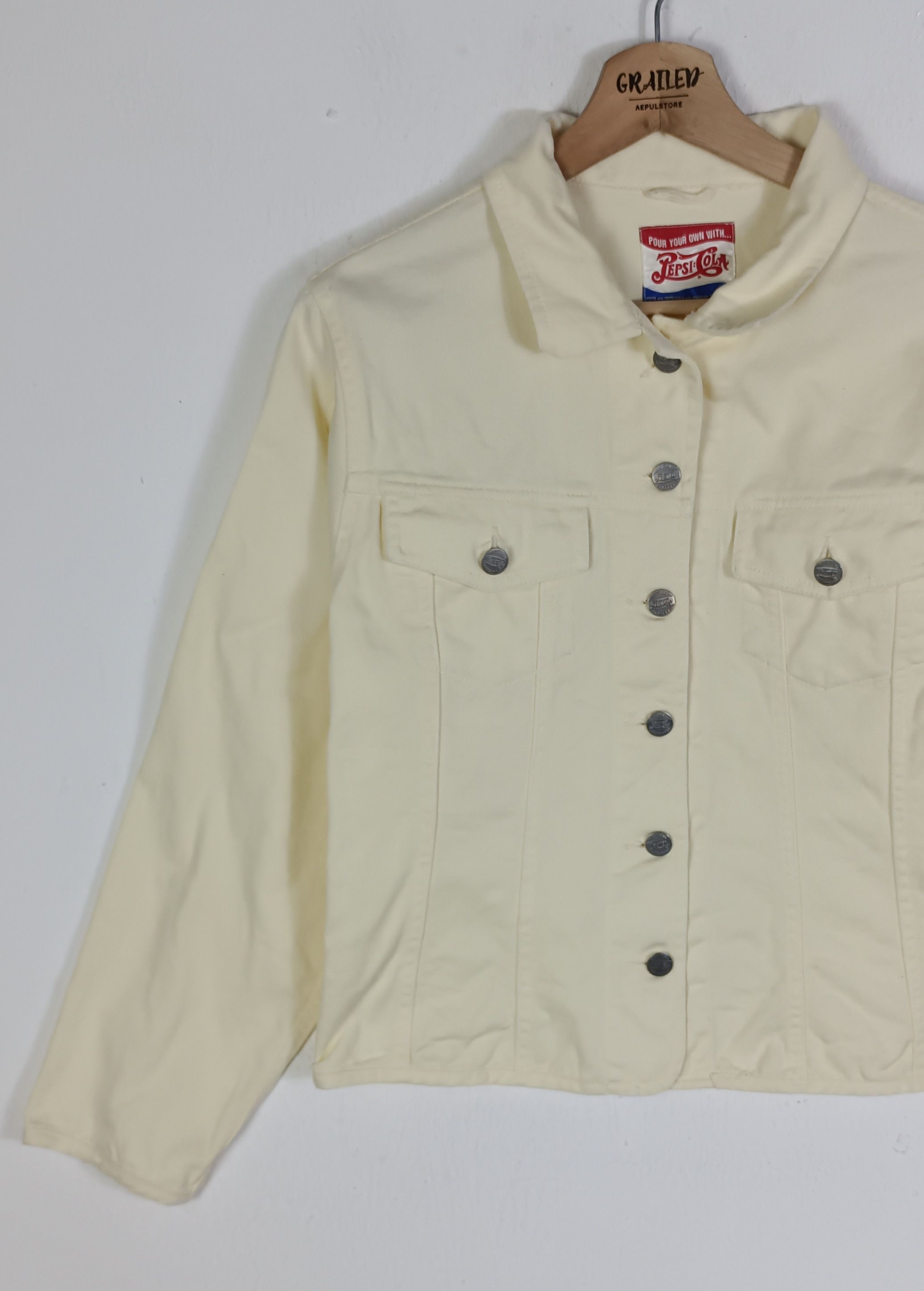Coca Cola Vintage Pepsi Cola Denim Jacket Size S / US 4 / IT 40 - 4 Thumbnail
