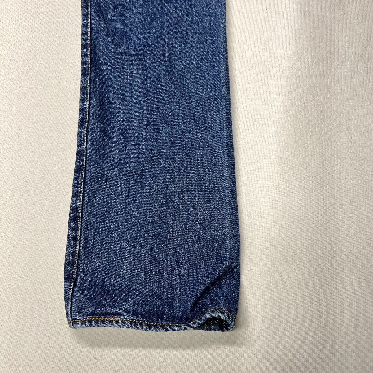 Levi's Levis Jeans Blue 501 Straight Original Denim Button Fly Size US 33 - 14 Thumbnail