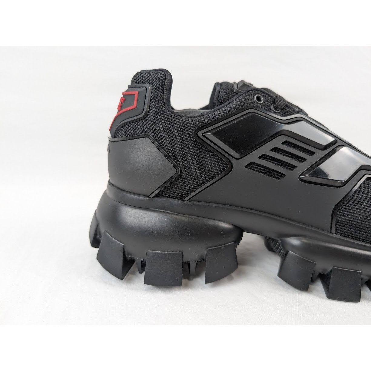 Prada o1rshd1 Rubber Knit Sneakers in Nero 9.5 US Size US 9.5 / EU 42-43 - 4 Thumbnail