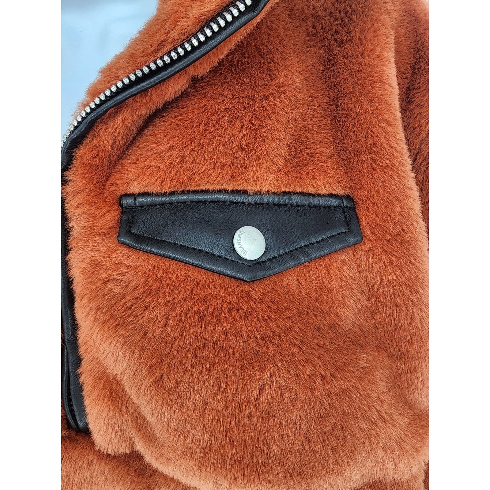 BLANKNYC Blank NYC Burnt Orange Fuzzy Pullover Jacket Women's Size XS Size XS / US 0-2 / IT 36-38 - 4 Thumbnail