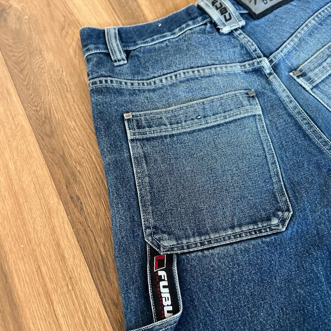 Fubu × Vintage Y2k Fubu Embroidery Denim Jorts Size US 36 / EU 52 - 3 Thumbnail