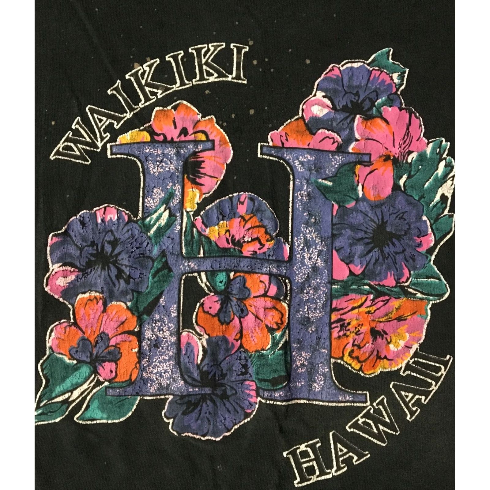 Vintage VINTAGE Maui Waikiki Hawaii Faded Distressed Shirt L Black 80s 90s Grunge Surf USA Mens Shirt Size US L / EU 52-54 / 3 - 2 Thumbnail