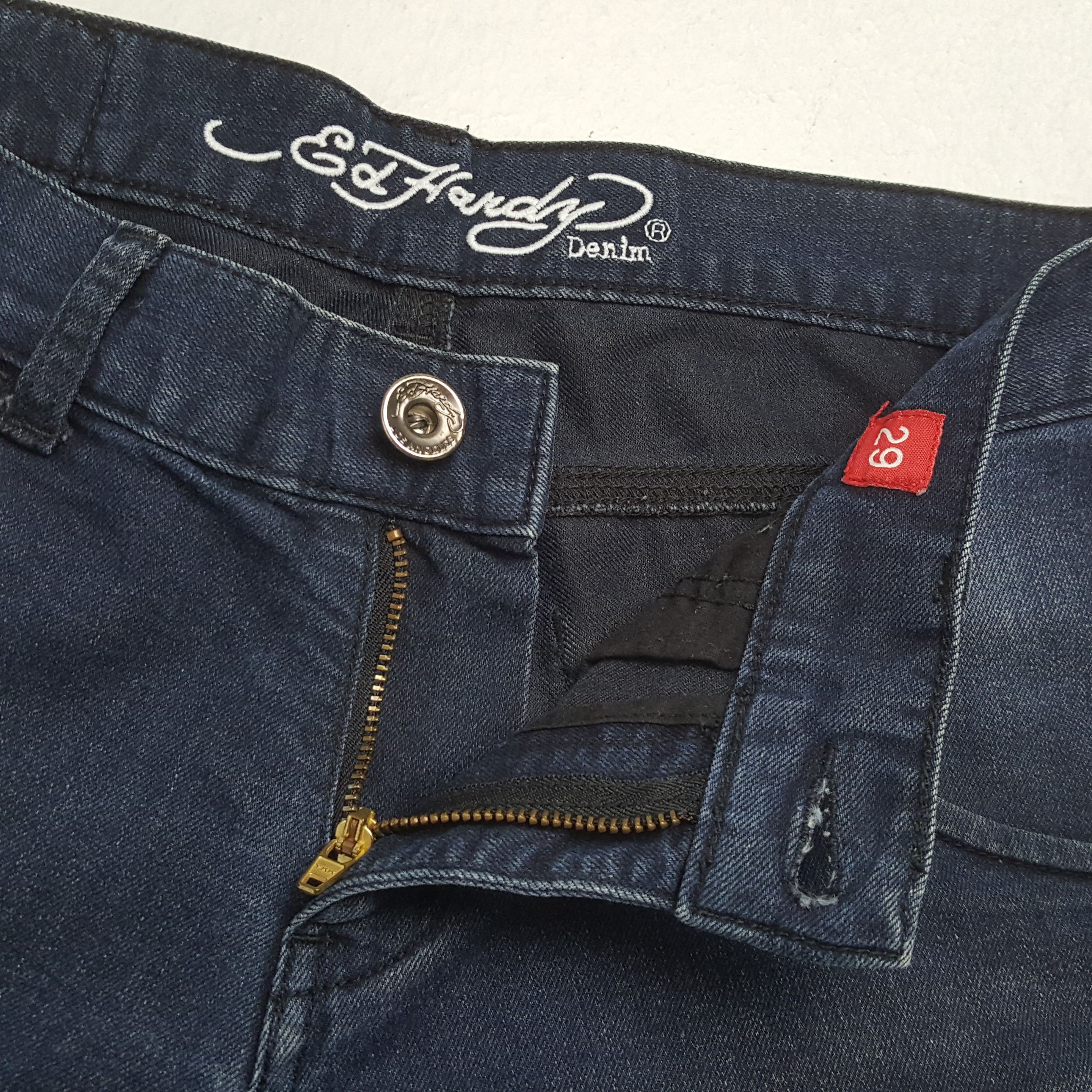 Ed Hardy × Vintage ED HARDY Streetwear Fashion Style Custom Art Jeans Size 30" / US 8 / IT 44 - 12 Thumbnail