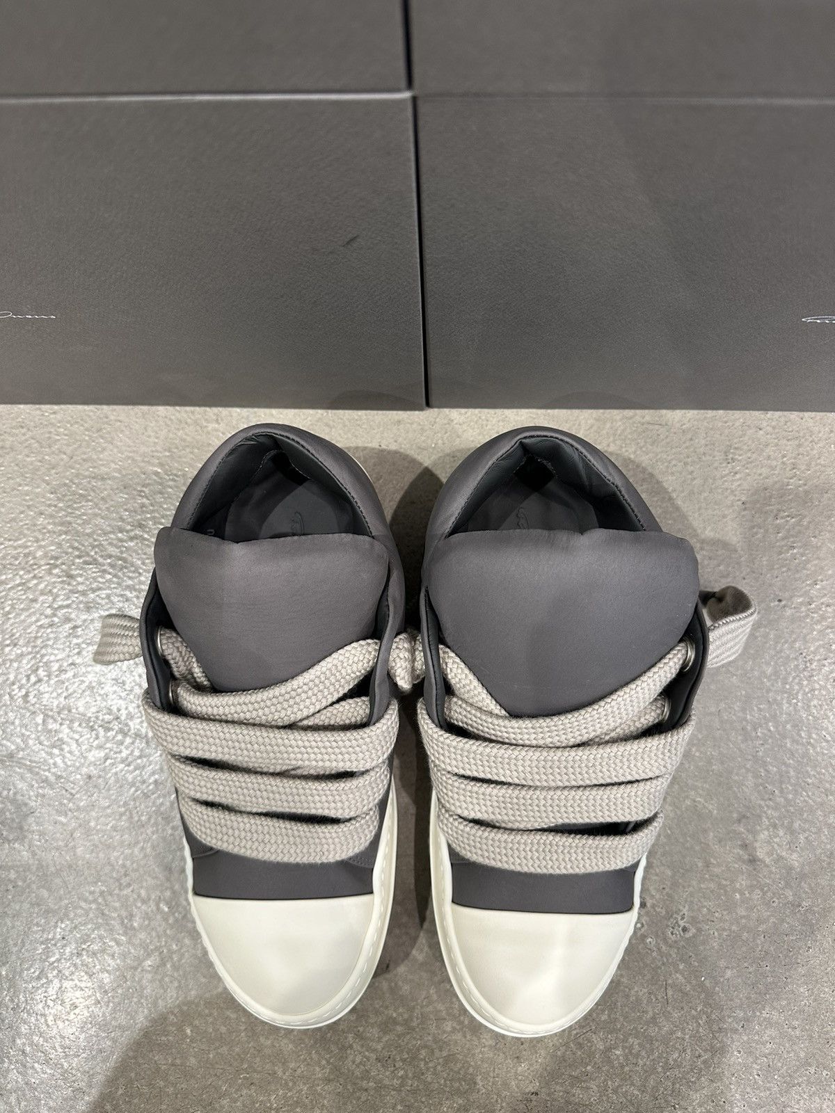 Rick Owens RICK OWENS - Jumbo Lace Padded Low Dark Dust Milk Size US 8 / EU 41 - 4 Thumbnail