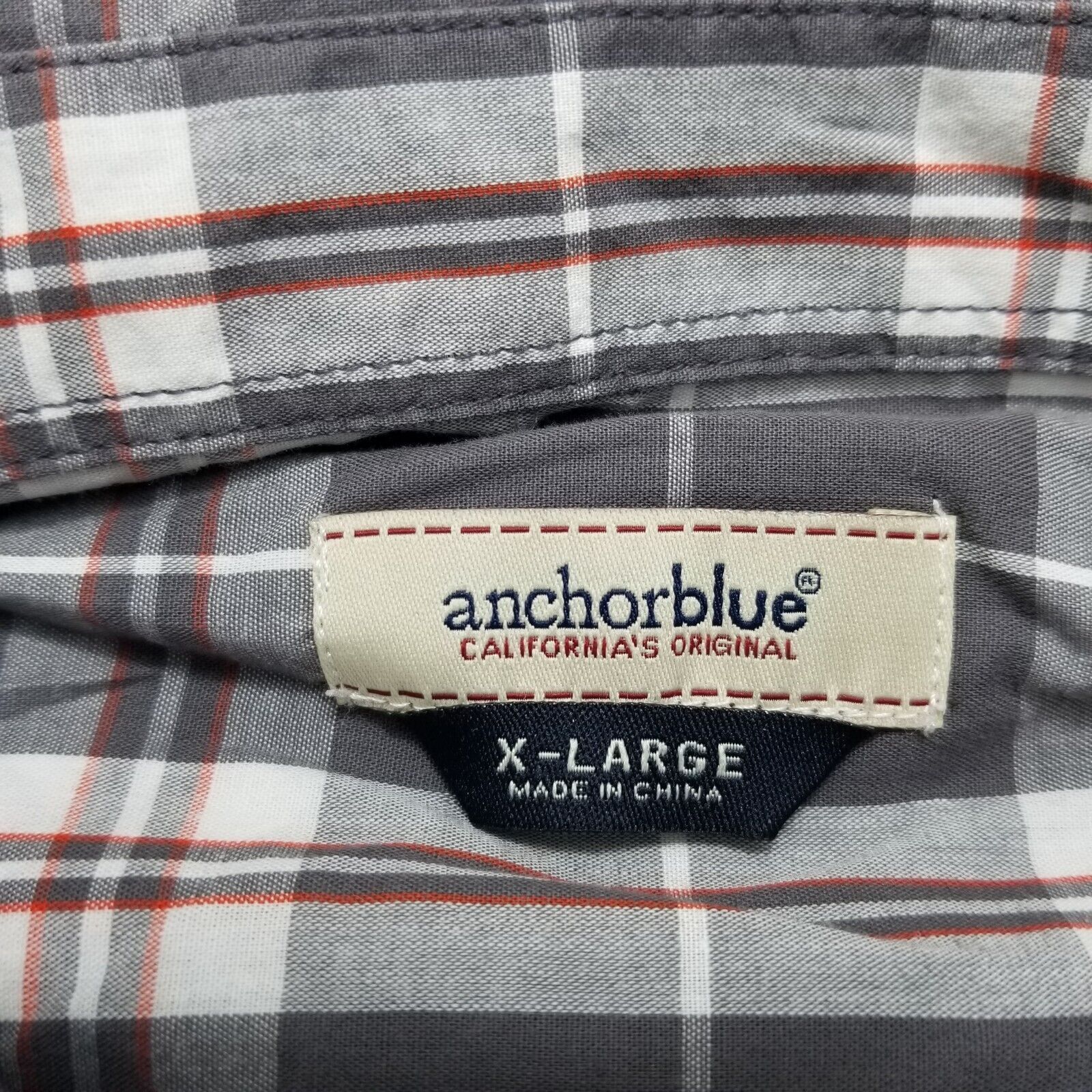 Anchor Blue Anchor Blue Shirt Mens XL Plaid Button Up Short Sleeve Size US XL / EU 56 / 4 - 4 Thumbnail