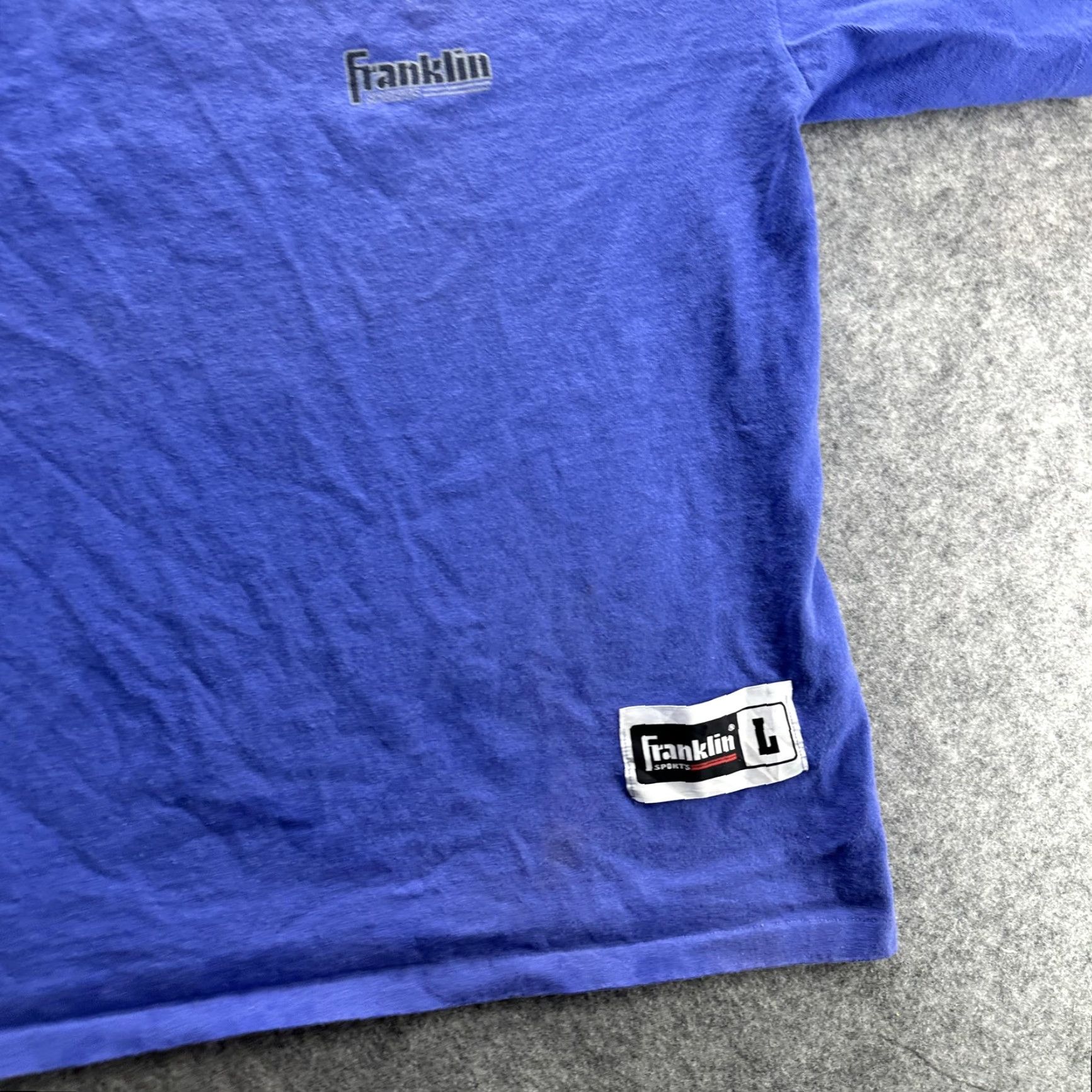 Vintage VINTAGE Franklin T-Shirt Mens Large Blue 90s Sports Athletic Made in USA Size US L / EU 52-54 / 3 - 4 Thumbnail