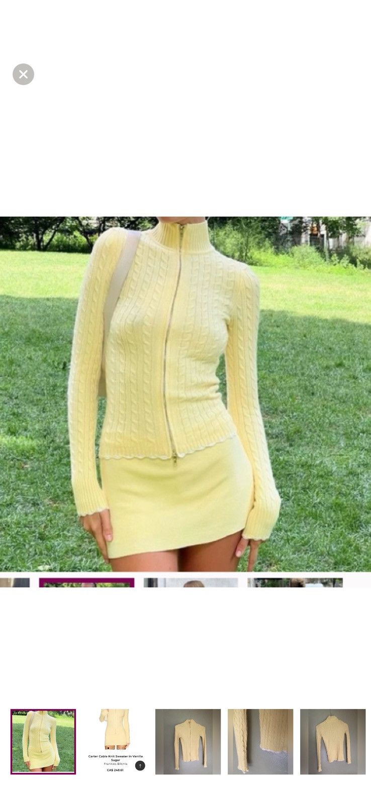 Other Carter Cable Knit Sweater Frankie’s Bikinis Vanilla Sugar Size XS / US 0-2 / IT 36-38 - 1 Thumbnail