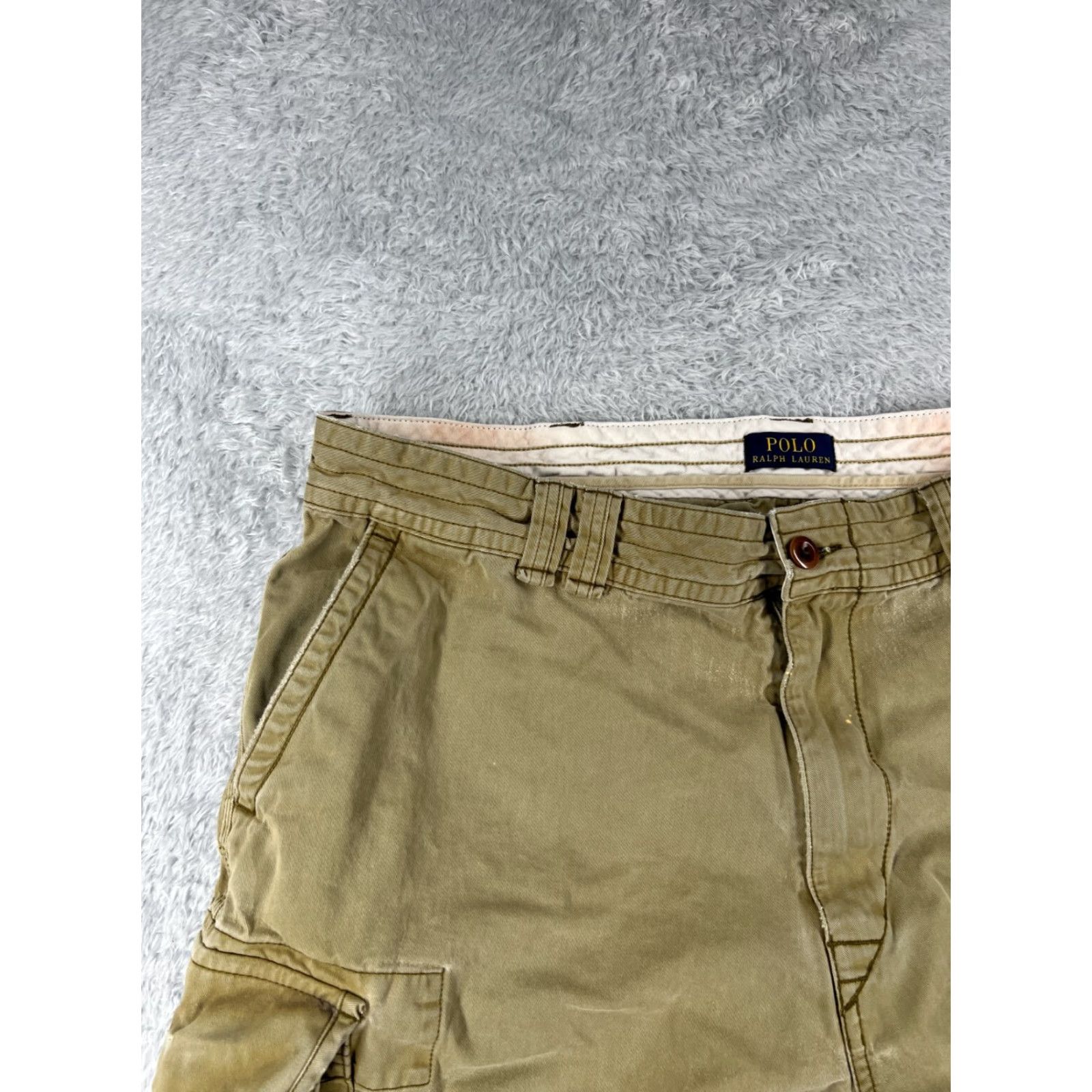 Polo Ralph Lauren Polo Ralph Lauren Shorts Men 40 Green Cargo Twill Cotton Regular Inseam 10in Waist 39in Solid Mens Size US L / EU 52-54 / 3 - 4 Thumbnail
