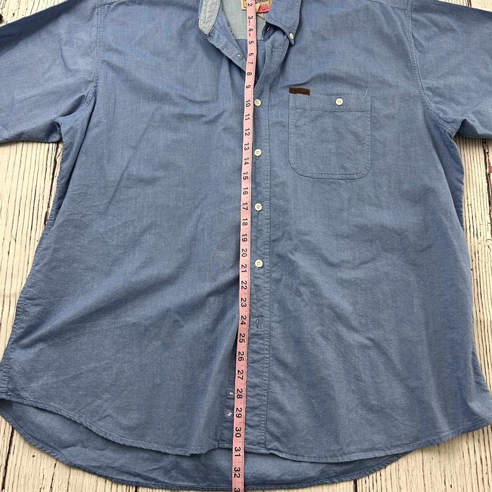 Vintage Woolrich Short Sleeve Button-Up Shirt Men's 2XL Blue Size US XXL / EU 58 / 5 - 3 Thumbnail