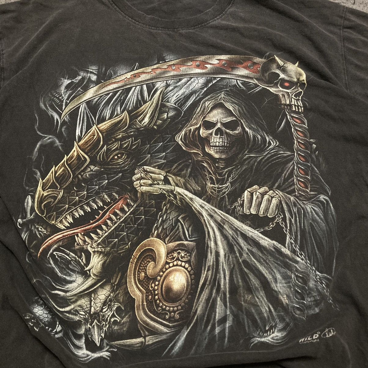 Vintage True Vintage Y2K Adult Horror Death Face Skeleton Your Next Size US XL / EU 56 / 4 - 2 Thumbnail