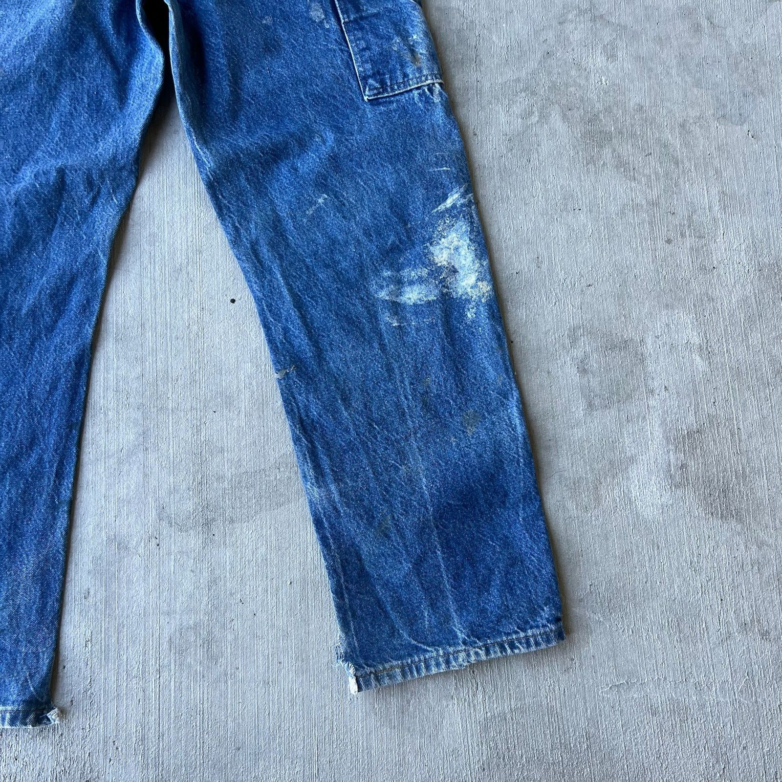 Carhartt × Vintage Carhartt denim blue jeans double knee work carpenter pants Size US 32 / EU 48 - 10 Thumbnail