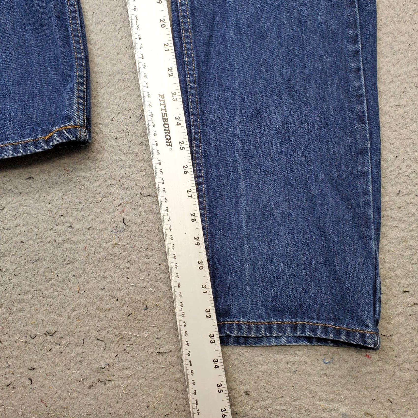 Levi's Levi's 505 Jeans Mens 32 Blue Denim Stretch 5-Pocket Medium Wash Straight Leg Size US 32 / EU 48 - 4 Thumbnail
