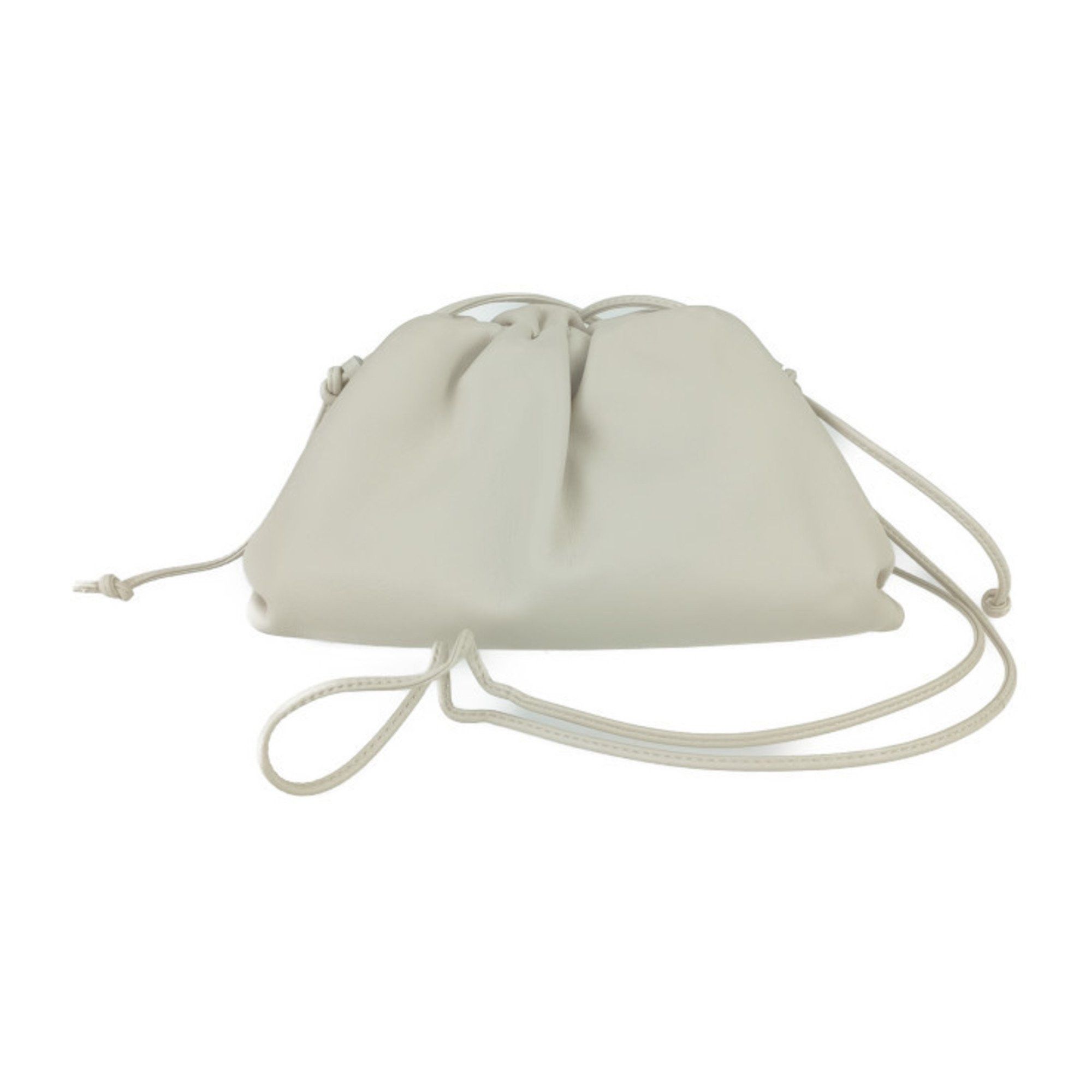 Bottega Veneta Shoulder Bag Mini The Pouch 585852 Vcp40 Plaster Light Beige Leather Women's Clutch
