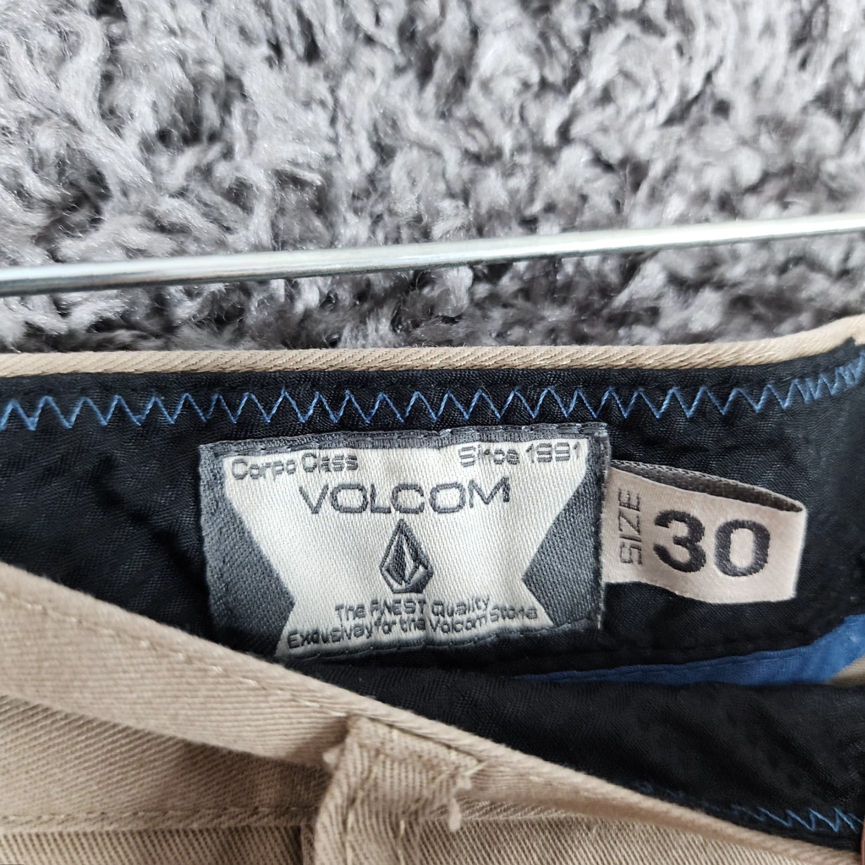 Volcom Volcom Corpo Class Mens Brown Straight Leg Polyester Cotton Pants Size 30 Size US 30 / EU 46 - 3 Thumbnail