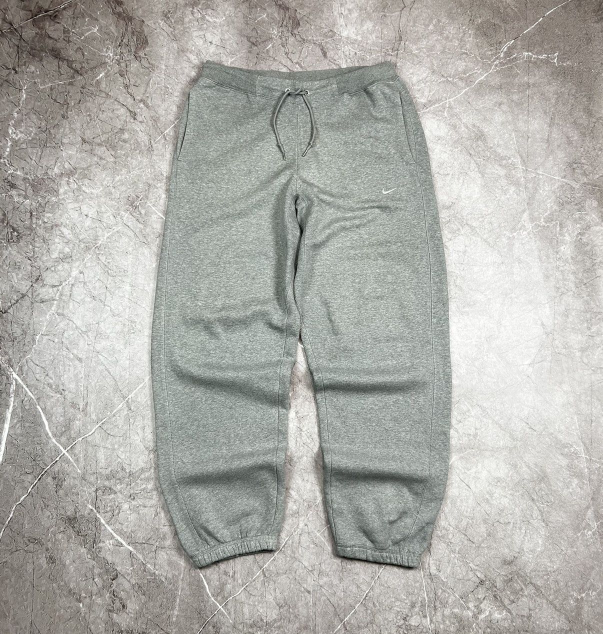 Nike × Vintage Vintage Y2K gray Nike baggy cotton sweatpants size XL Size US 34 / EU 50 - 1 Thumbnail