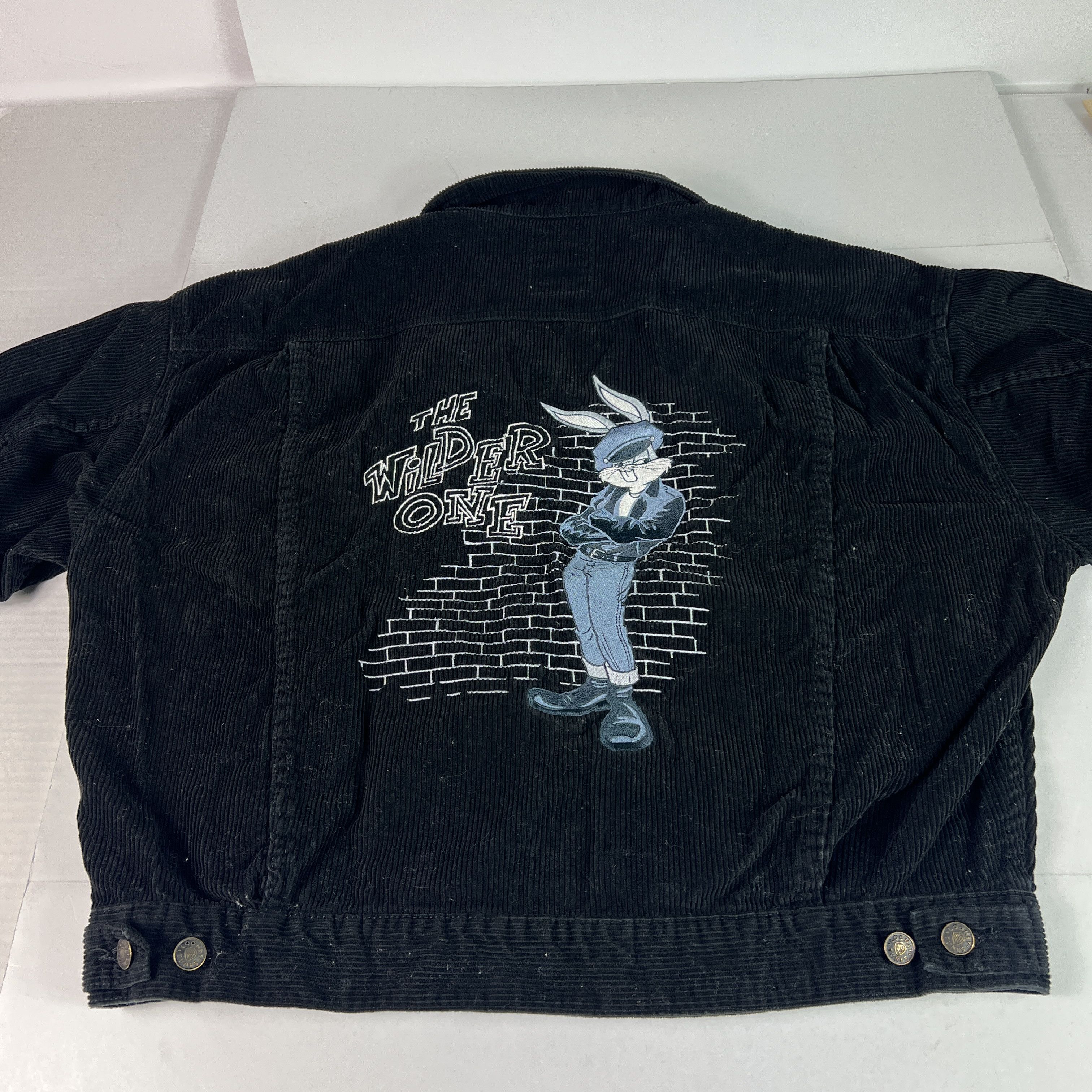 Warner Bros Warner Bros Bugs Bunny Corduroy Jacket Embroidered Trucker Size L / US 10 / IT 46 - 10 Thumbnail