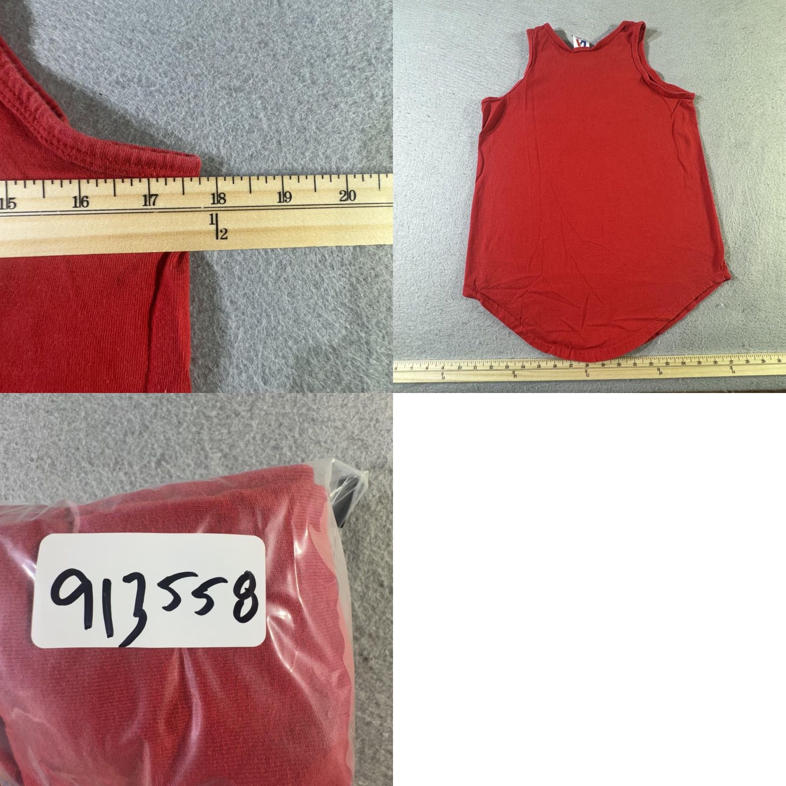Vintage VINTAGE Universal Athletics Shirt Mens Medium Sleeveless Tank Top 80s Athletic Red Crew Neck Cotton Size US M / EU 48-50 / 2 - 8 Thumbnail