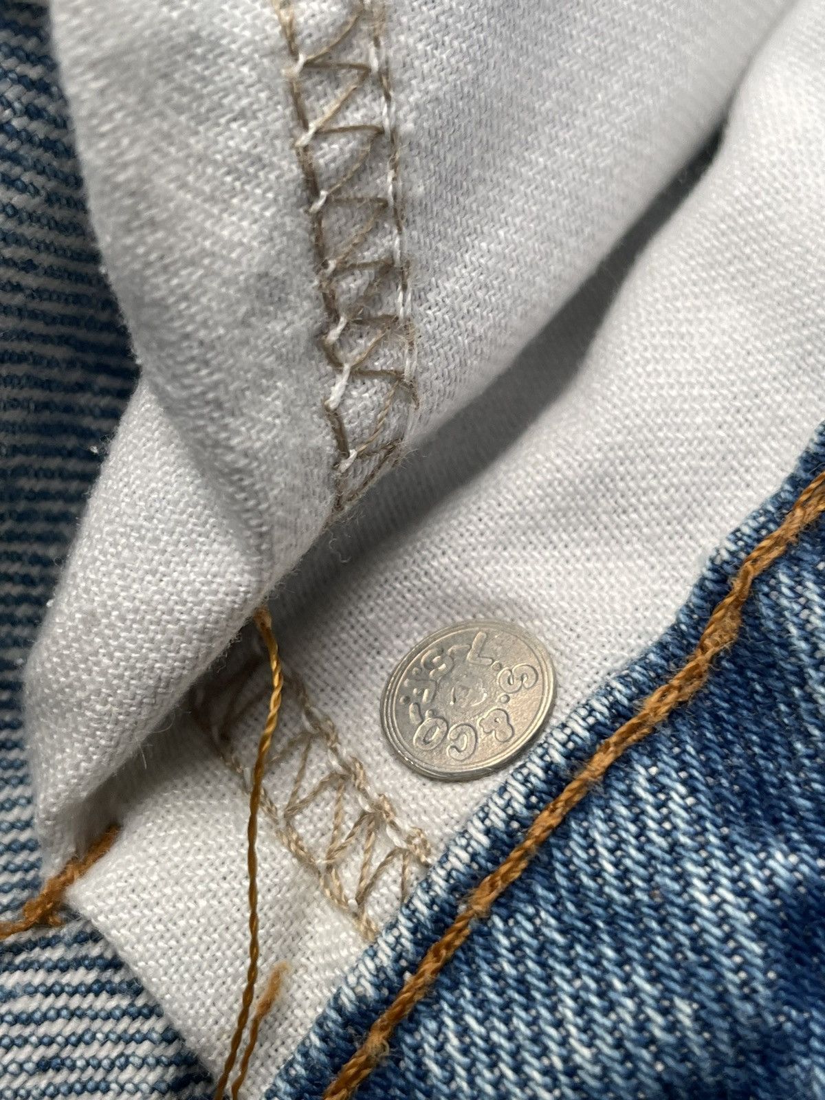 Levi's Vintage 1987 Levis 517 Single R Orange Tag Denim Size US 39 - 16 Thumbnail