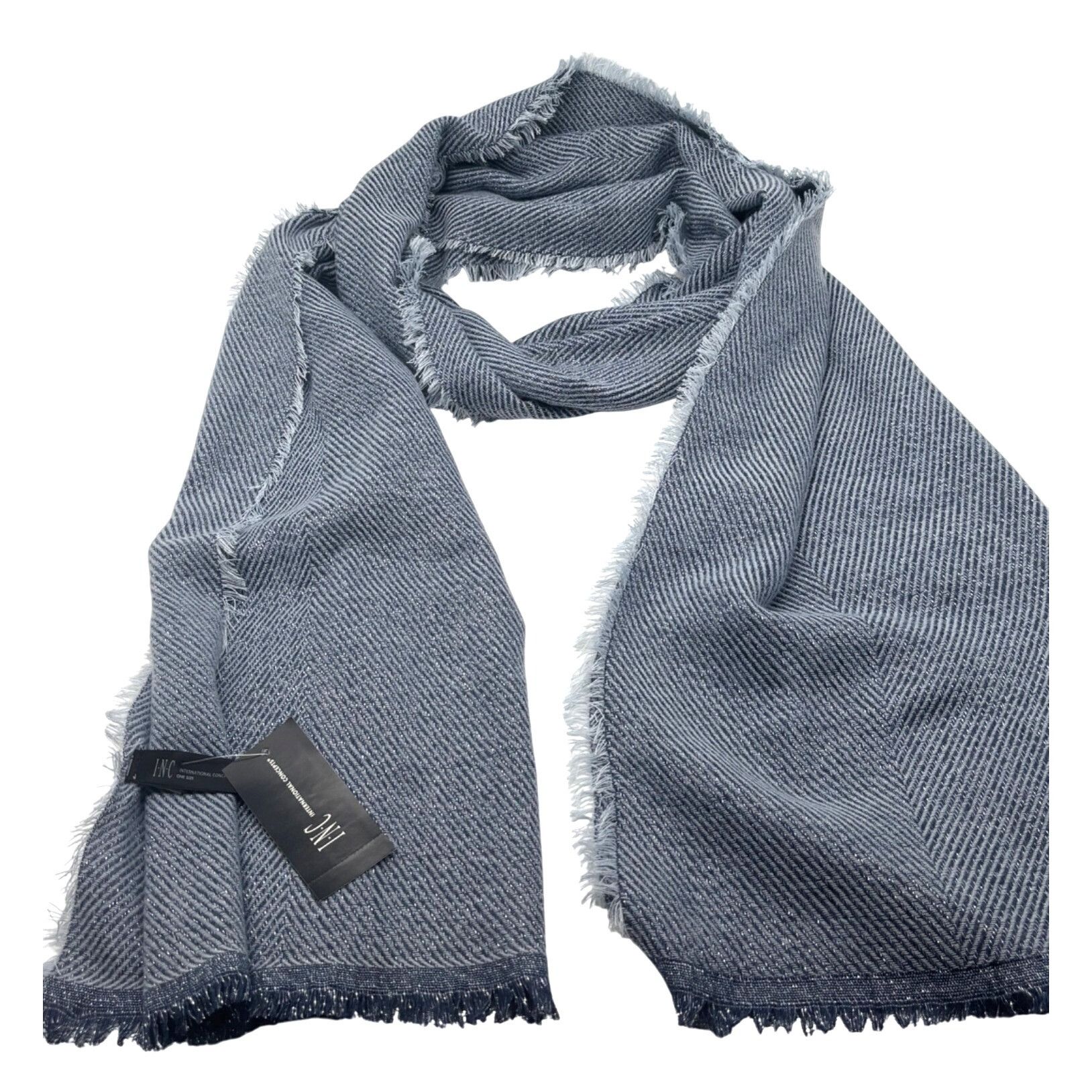 Other Inc International Concepts Two-Tone Shine Scarf / Wrap, Navy Size ONE SIZE - 2 Thumbnail