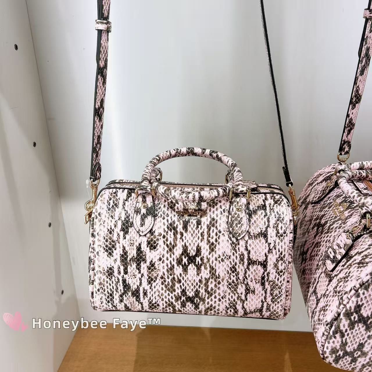Coach NWT Coach Rowan Satchel Bag CDW49 Gold/Pink Size ONE SIZE - 5 Thumbnail
