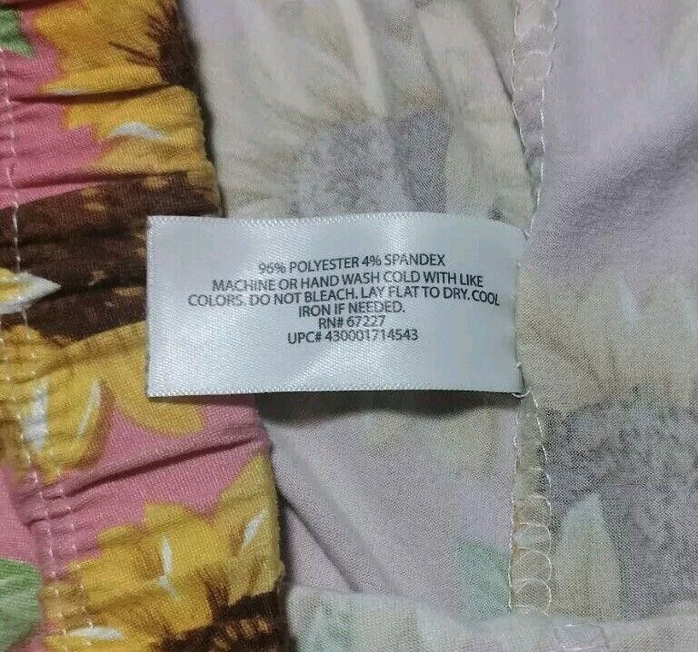Designer Bobbie Brooks Sleepwear Sunflower Pattern Size Small Size ONE SIZE - 3 Thumbnail