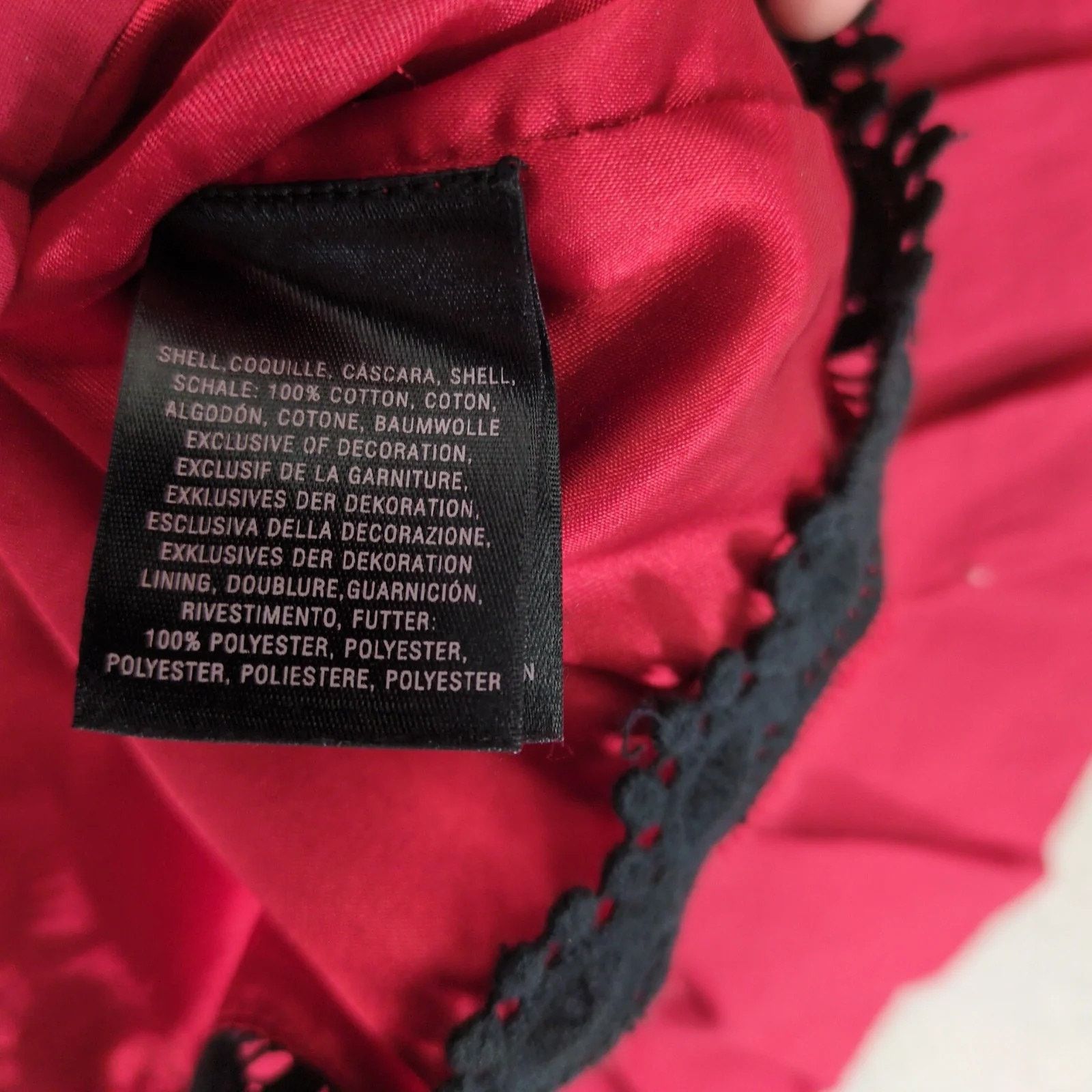 Anthropologie Moulinette Soeurs Suelta Skirt Red Black Sequin Knee Length Size 26" / US 2 / IT 38 - 5 Thumbnail