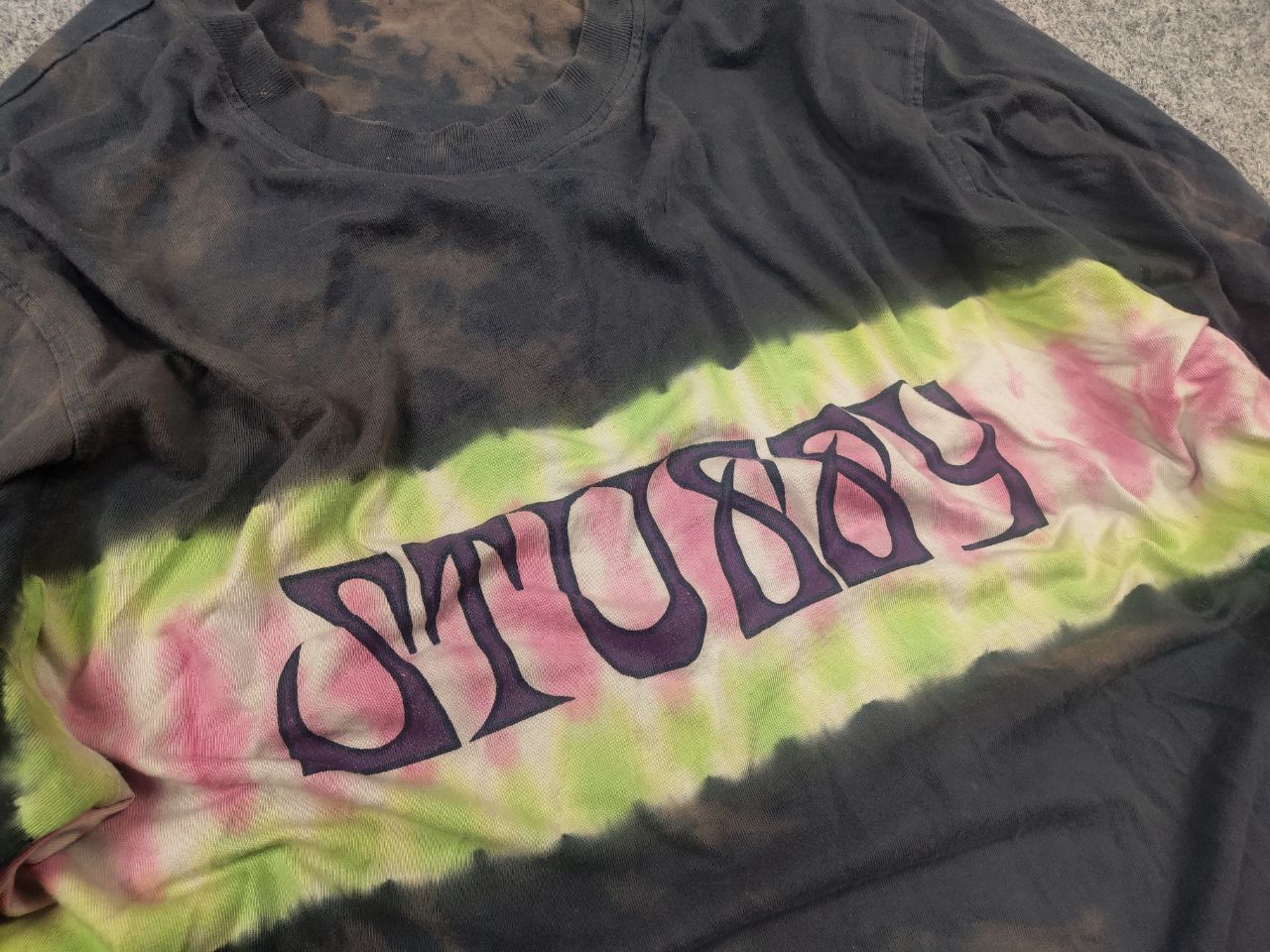 Stussy Styssy Tie Dye Stripe Jersey Long sleeve Shirt Vintage Y2K Size US S / EU 44-46 / 1 - 6 Thumbnail