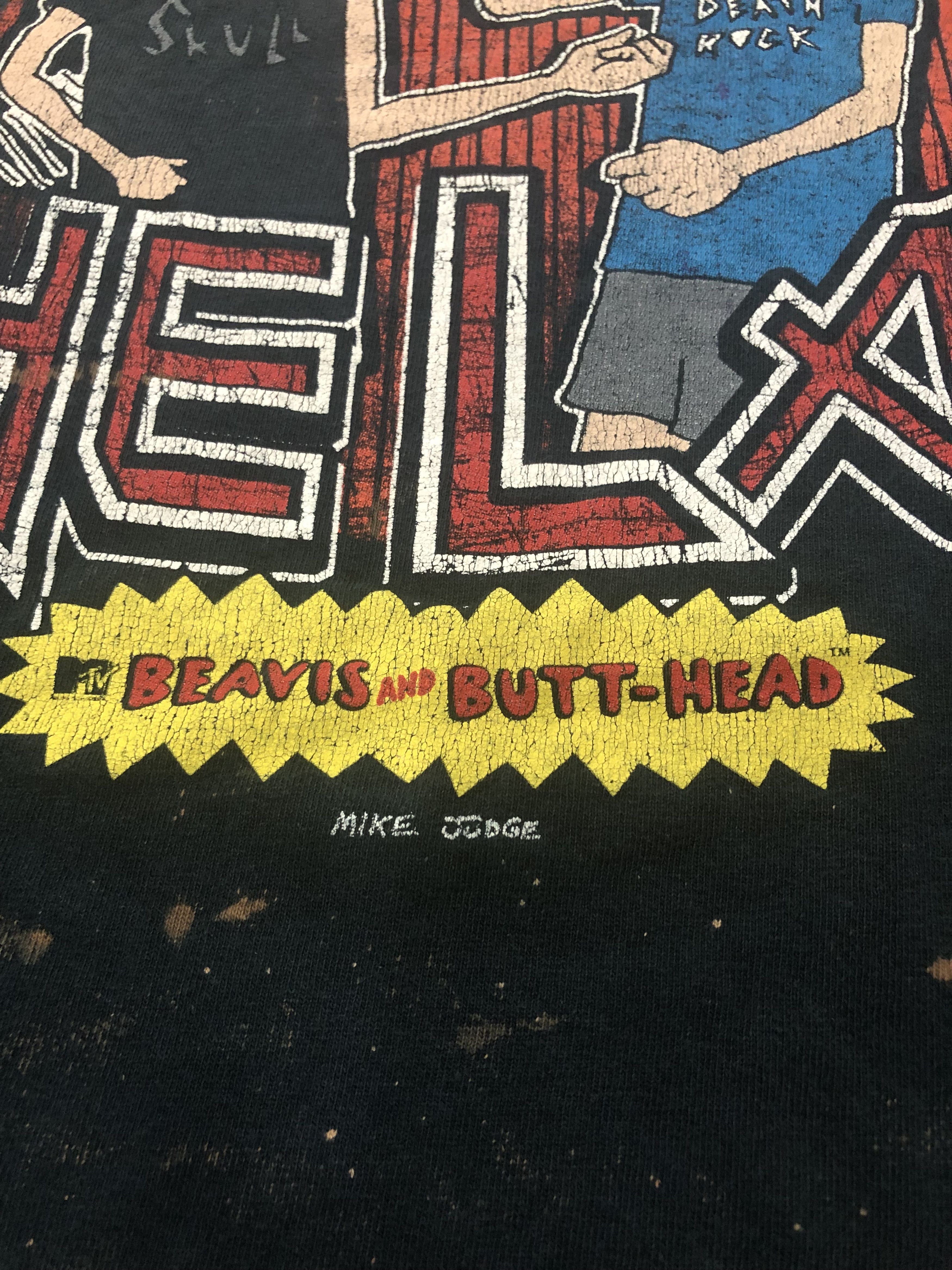 Cartoon Network × Mtv × Vintage Vintage Worn MTV Beavis And Butt-Head T-shirts Size US XL / EU 56 / 4 - 4 Thumbnail